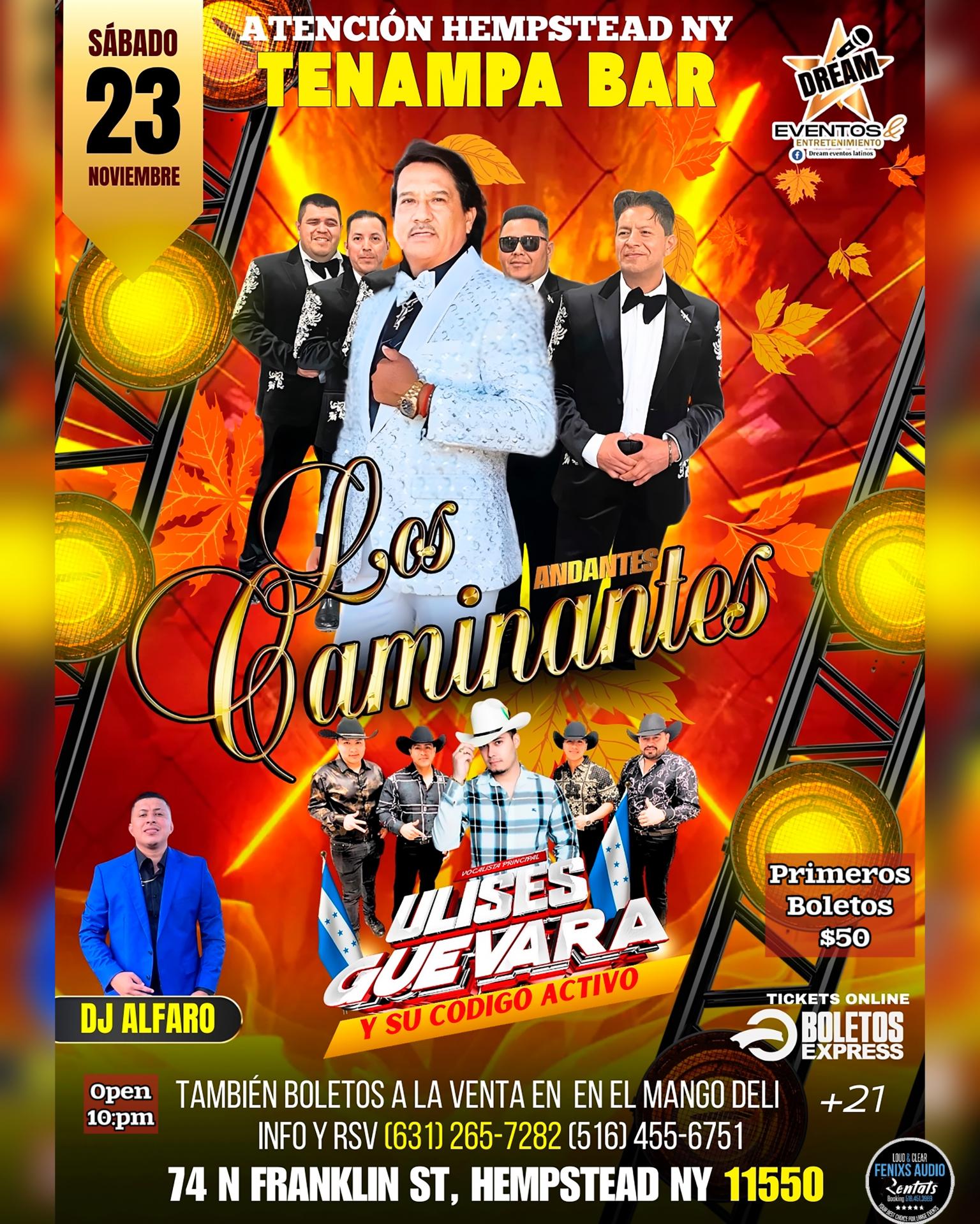 Los Caminantes Andante Live en Hempstead NY iSabado 23 Noviembre