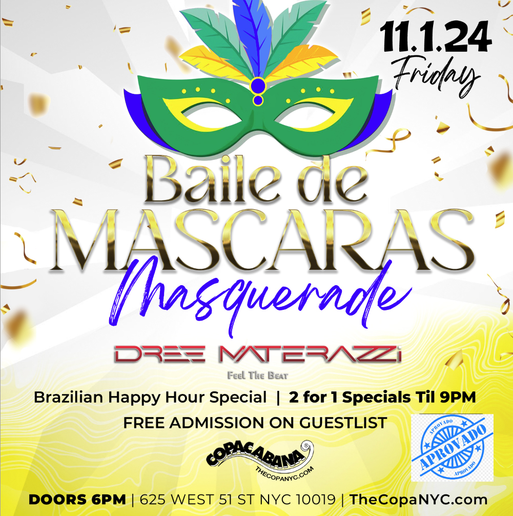 BAILE DE MASCARAS HAPPY HOUR