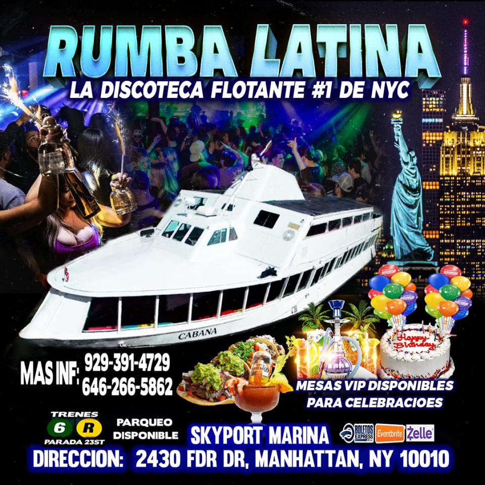 RUMBA LATINA EN BARCO  +  MANHATTAN NY