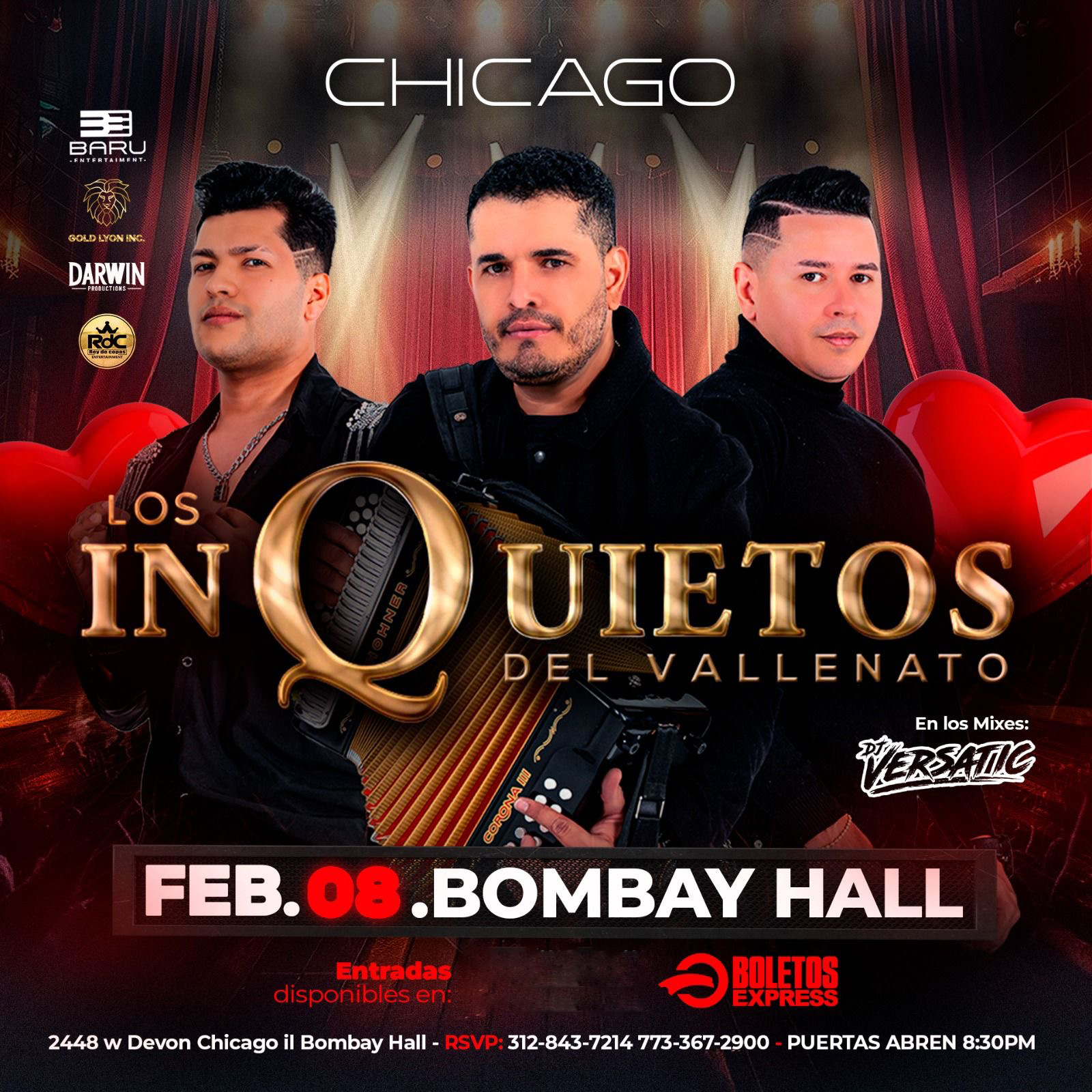 Los Inquietos del Vallenato en Chicago l IL