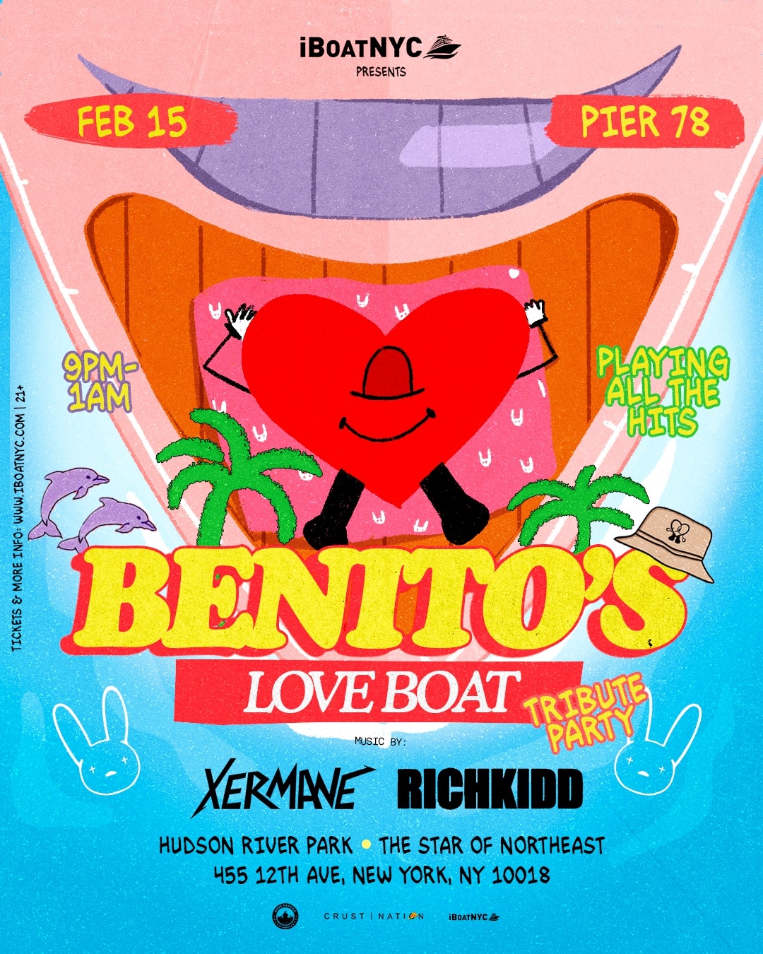 BENITO'S LOVE BOAT - Latin & Reggaeton Valentine's Party Yacht Cruise NYC