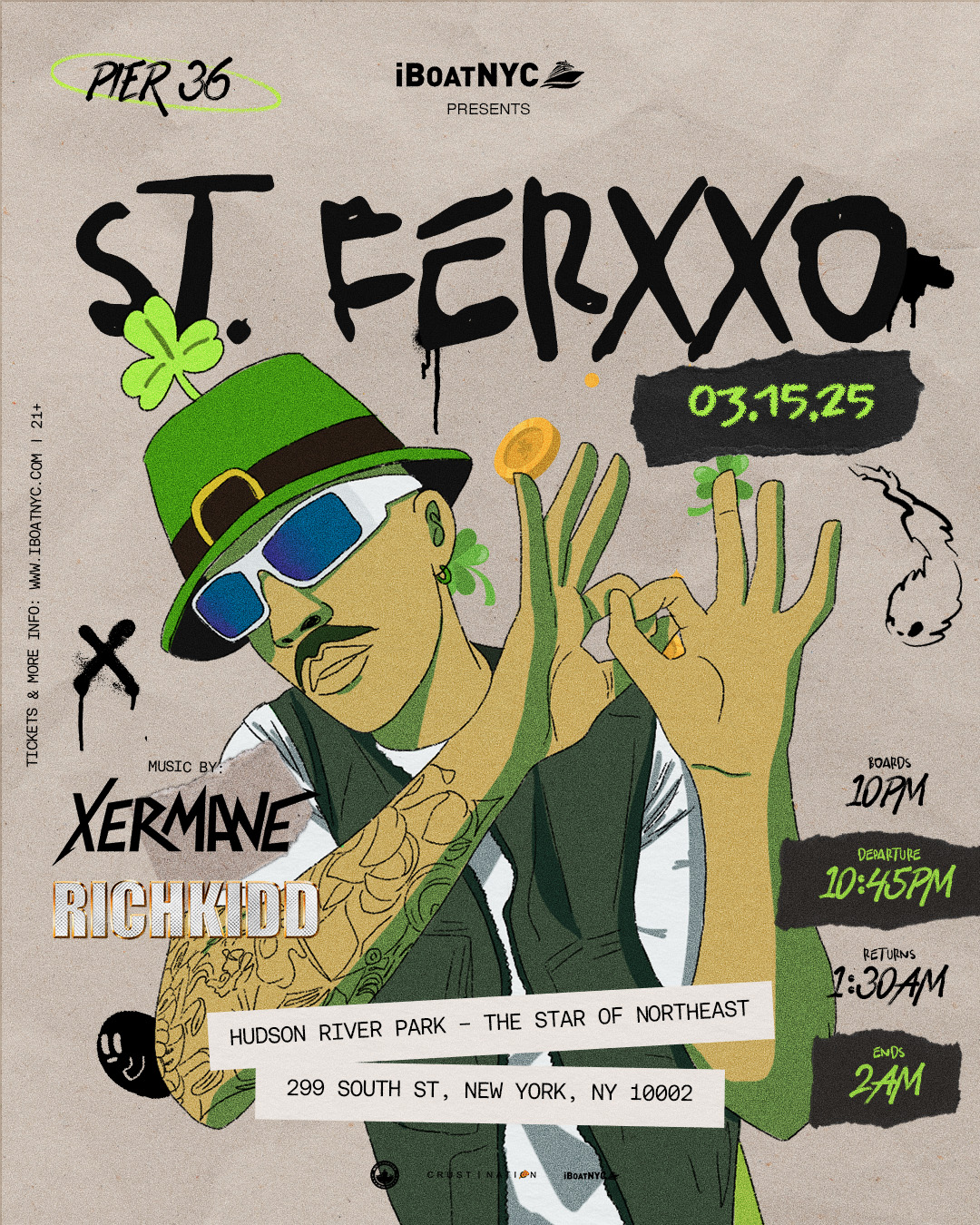 ST FERXXO - Latin & Reggaetón Feid Tribute Boat Party Cruise