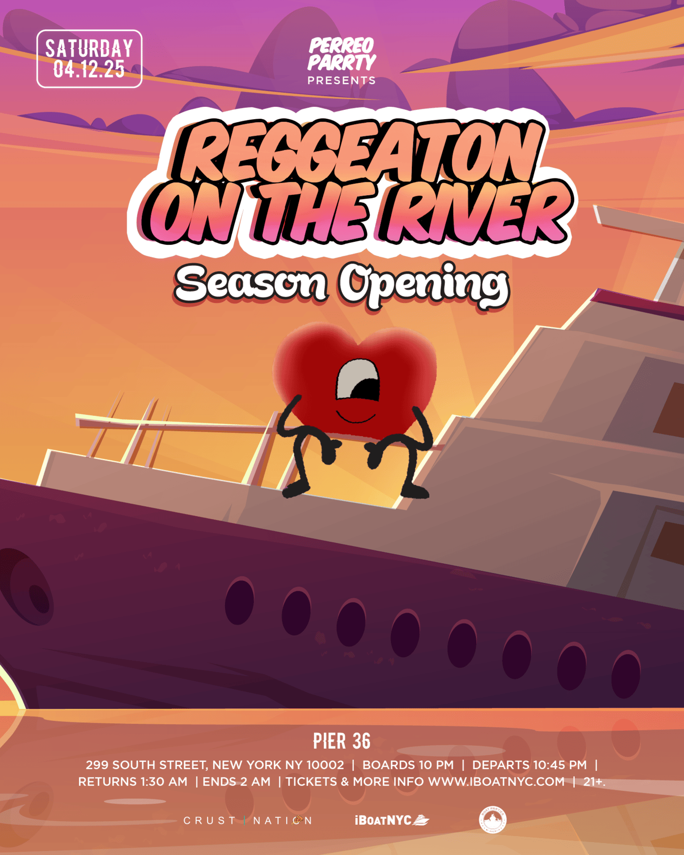 Reggaeton on the River - Boat Party Season Opening Yacht Cruise