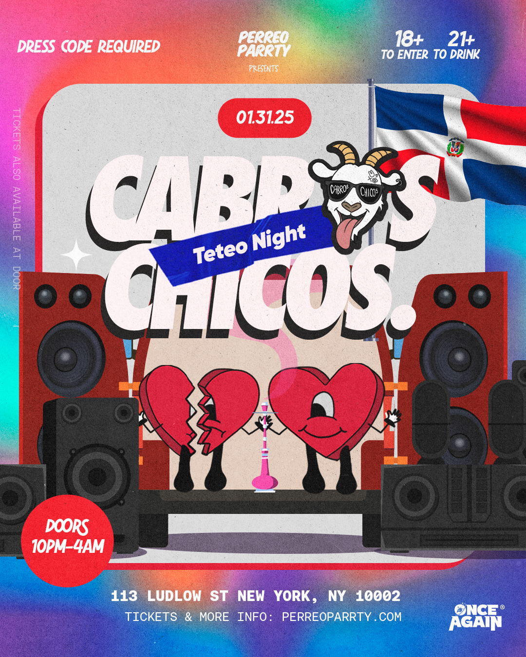 Cabros Chicos - TETEO NIGHT - Dembow v Reggaeton Dance Party NYC - 18+