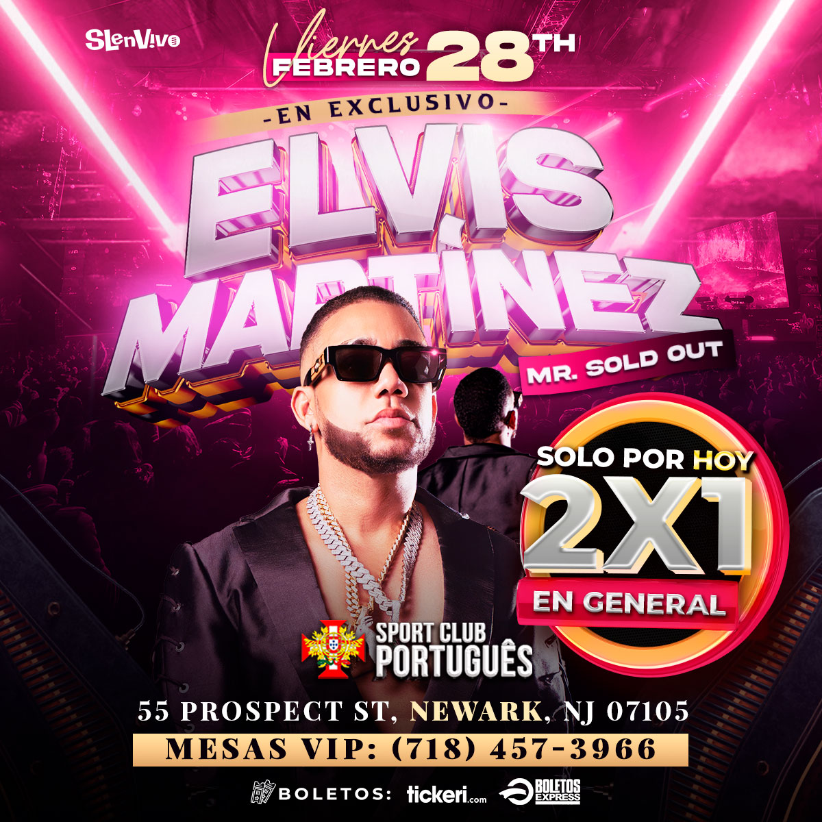 ELVIS MARTINEZ - En Exclusivo CLUB PORTUGUES, New Jersey