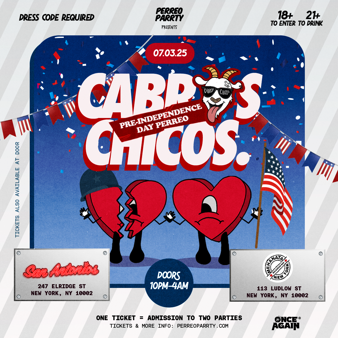Cabros Chicos - Independence Day PERREO -  18+ Reggaetón Dance Party