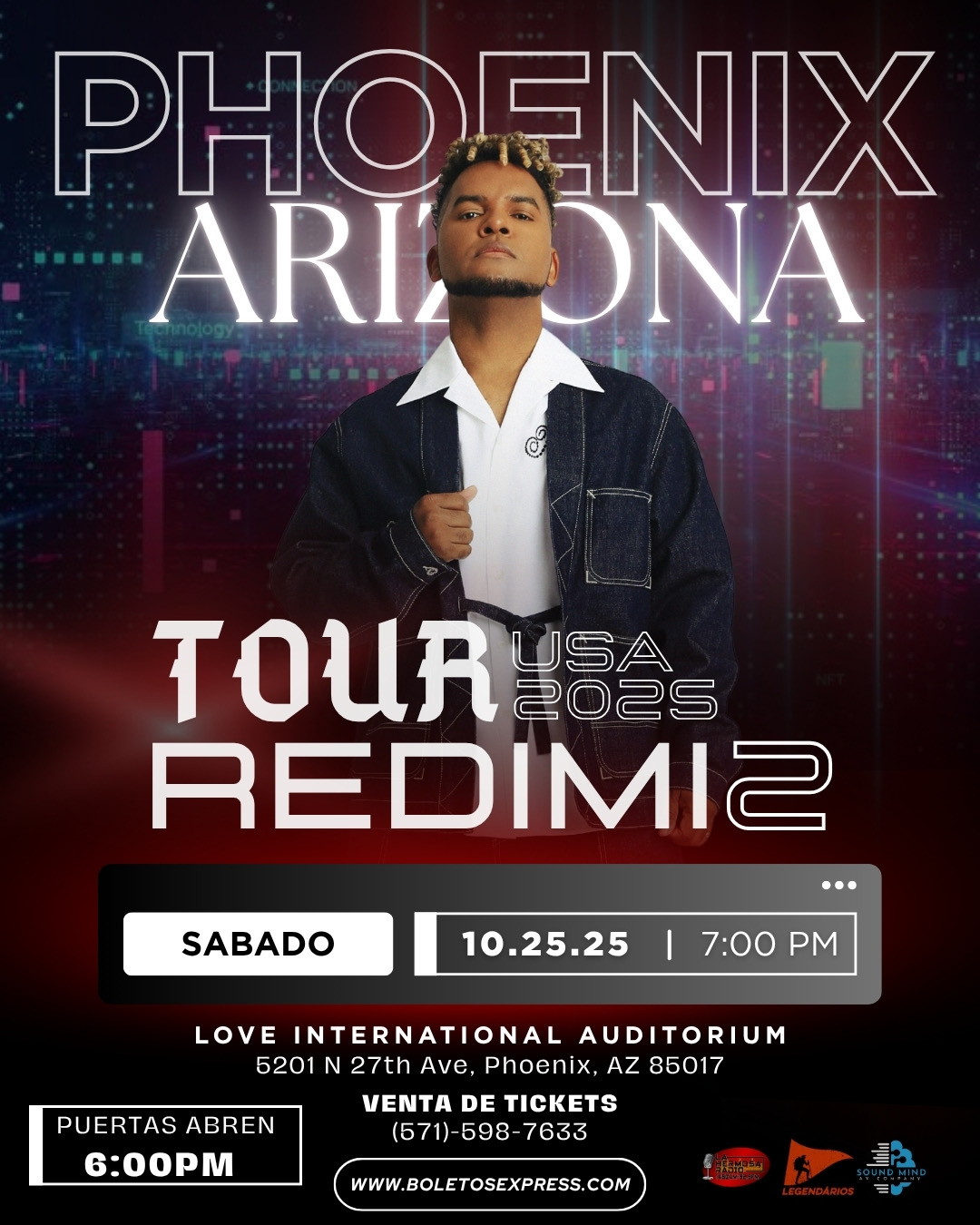 Buy tickets for REDIMI2 en Phoenix Arizona REDIMI2 en Phoenix Arizona