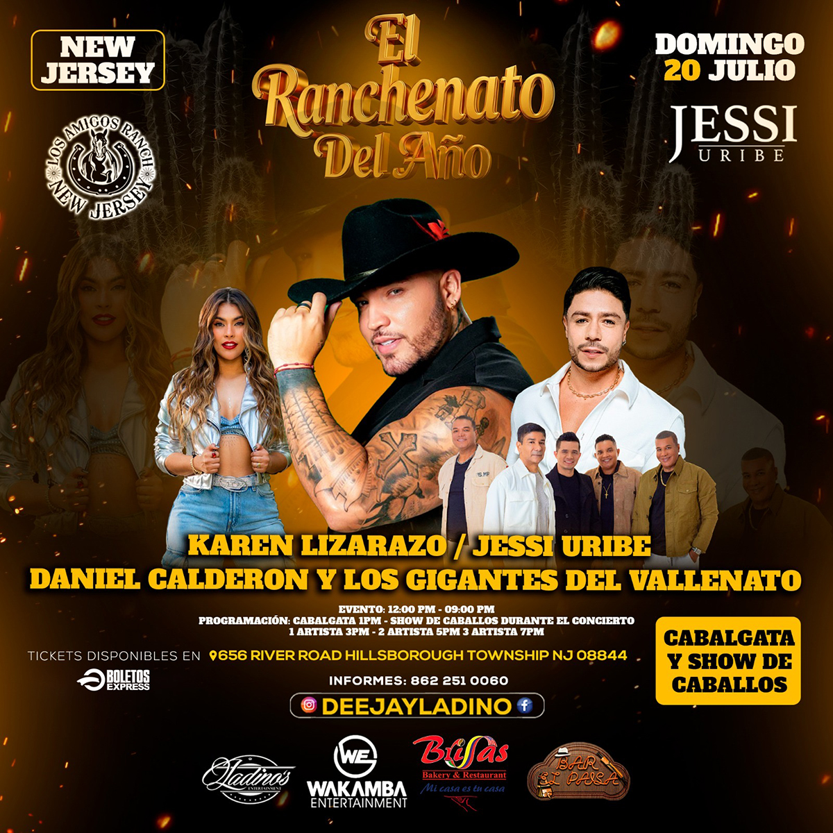 JESSI URIBE | KAREN LIZARAZO | DANIEL CALDERON | LOS GIGANTES DEL VALLENATO