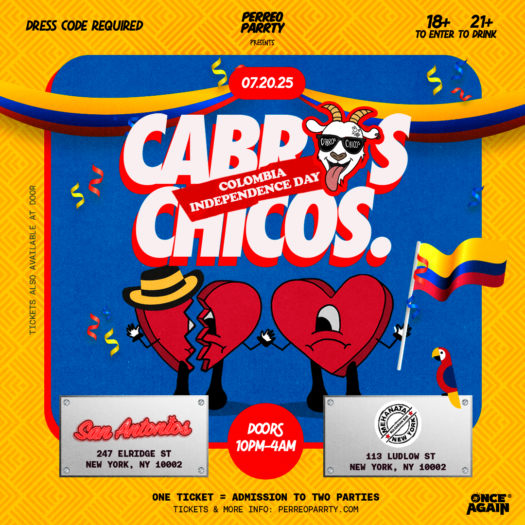 Cabros Chicos - Colombian Independence Day PERREO 18+ Reggaetón Dance Party