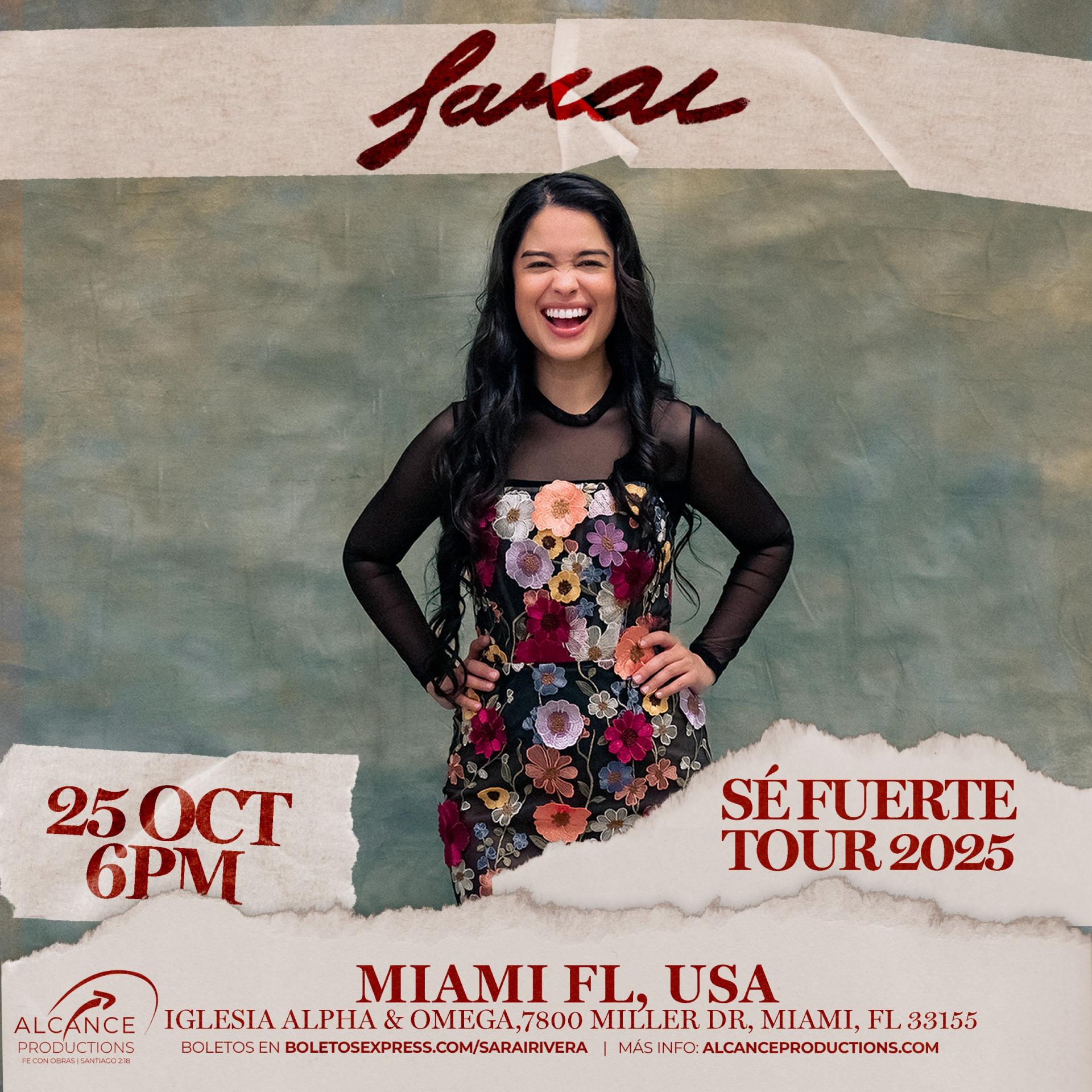 Buy tickets for ¡Noche de adoración con Saraí Rivera! ¡Noche de adoración con Saraí Rivera!