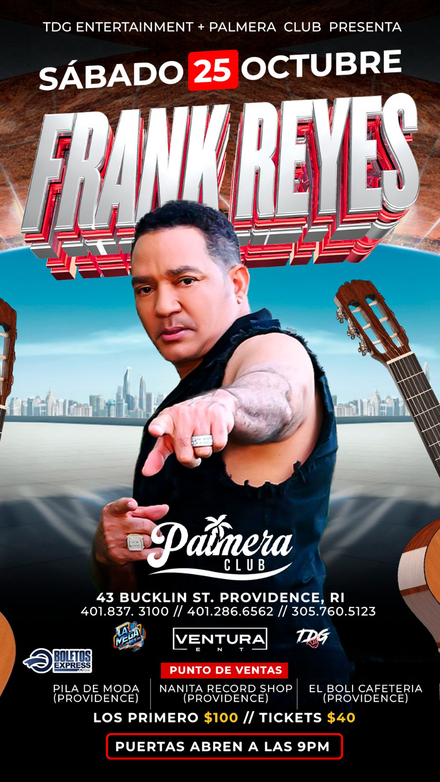 Buy tickets for FRANK REYES FRANK REYES