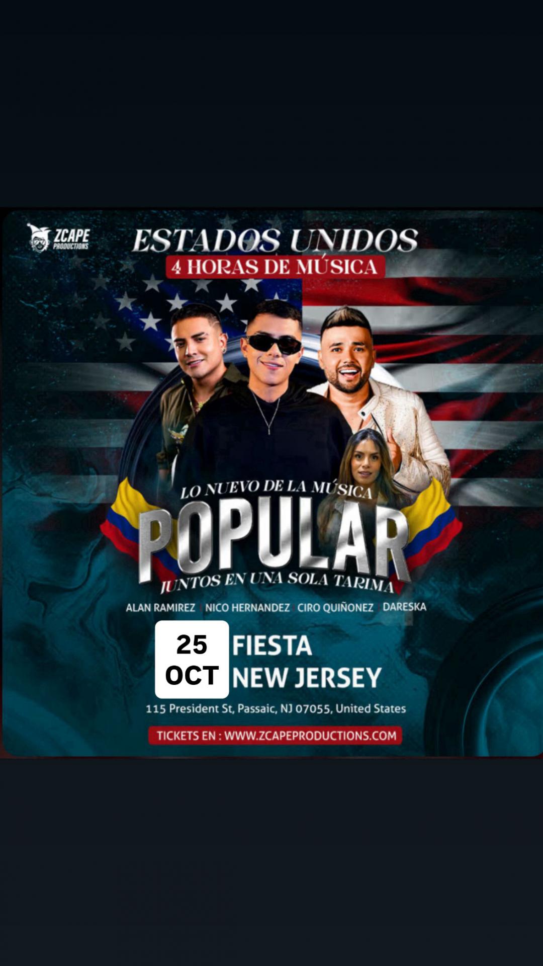 Buy tickets for Ciro Quiñonez, Nico Hernández, Alan Ramírez, y Special Guest: Dareska juntos en una sola tarima! Ciro Quiñonez, Nico Hernández, Alan Ramírez, y Special Guest: Dareska juntos en una sola tarima!