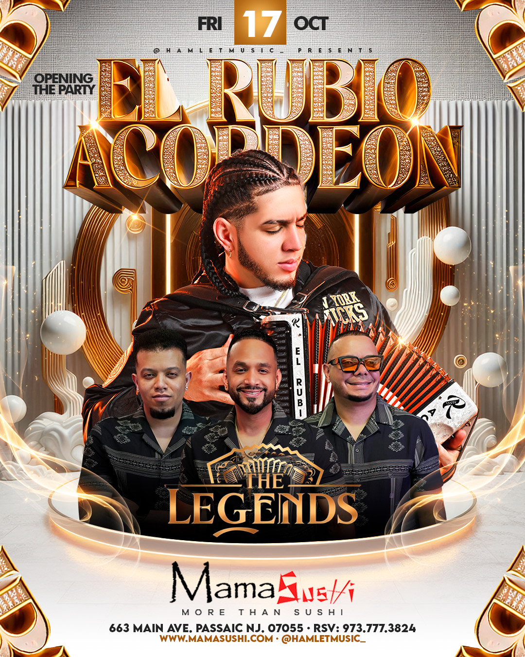 Buy tickets for EL RUBIO ACORDEON & THE LEGENDS EL RUBIO ACORDEON & THE LEGENDS