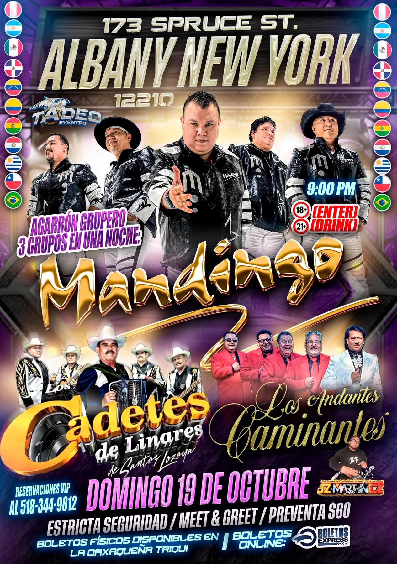 Buy tickets for Grupo Mandigo | Los caminantes de andante | Los cadetes de linares Grupo Mandigo | Los caminantes de andante | Los cadetes de linares
