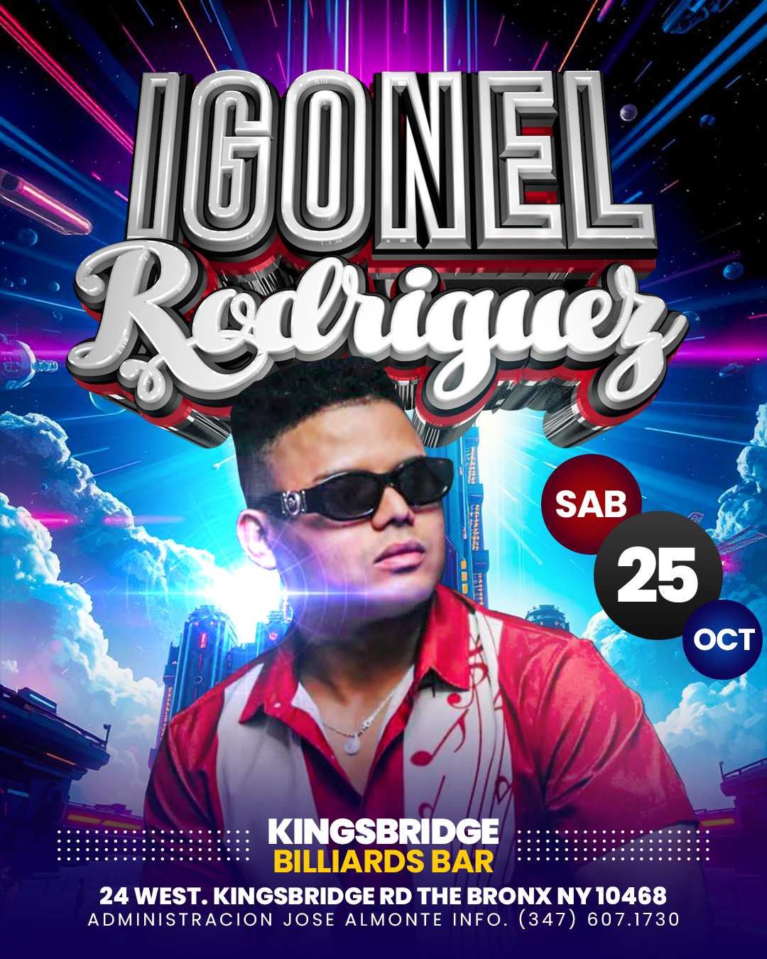 Buy tickets for IGONEL RODRIGUEZ IGONEL RODRIGUEZ