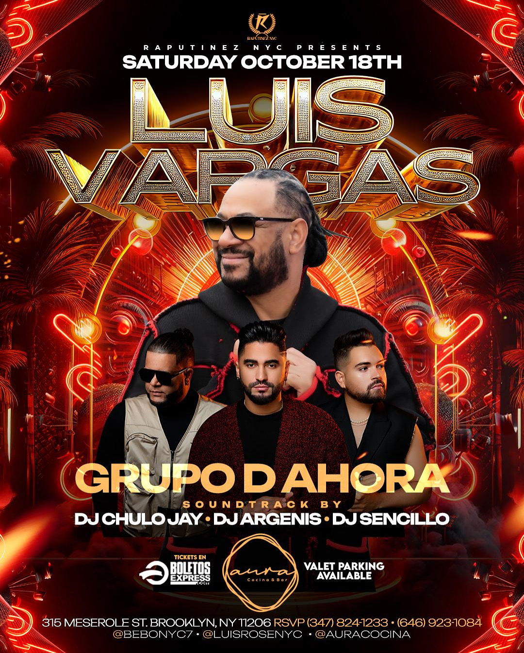 Buy tickets for Luis Vargas y El grupo d ahora Luis Vargas y El grupo d ahora