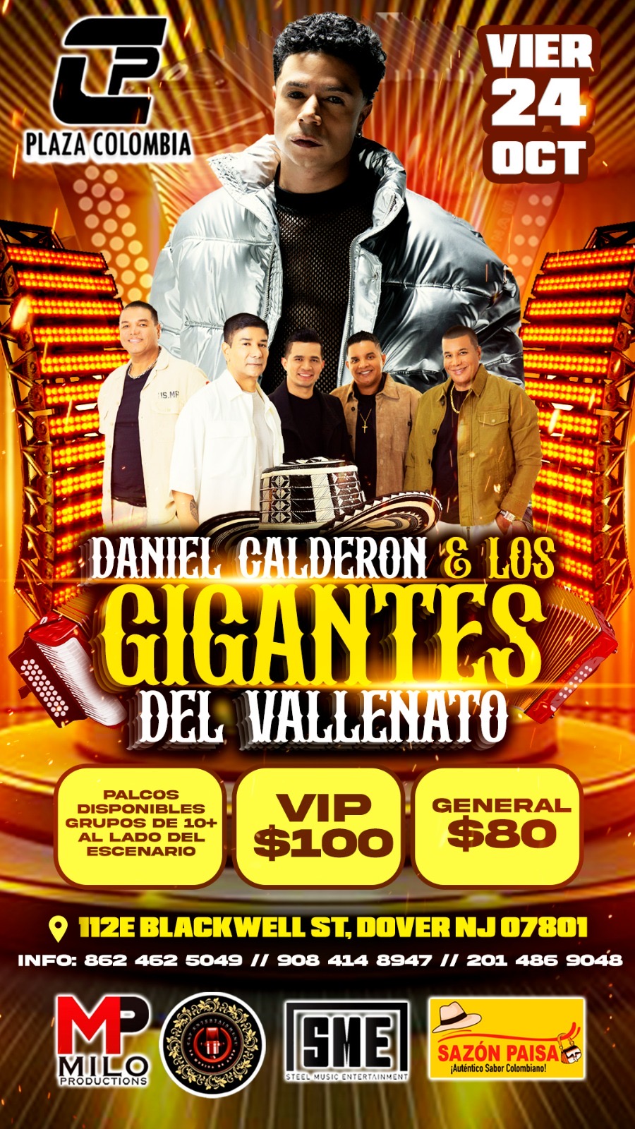 Buy tickets for DANIEL CALDERON & GIGANTES DEL VALLENATO DANIEL CALDERON & GIGANTES DEL VALLENATO