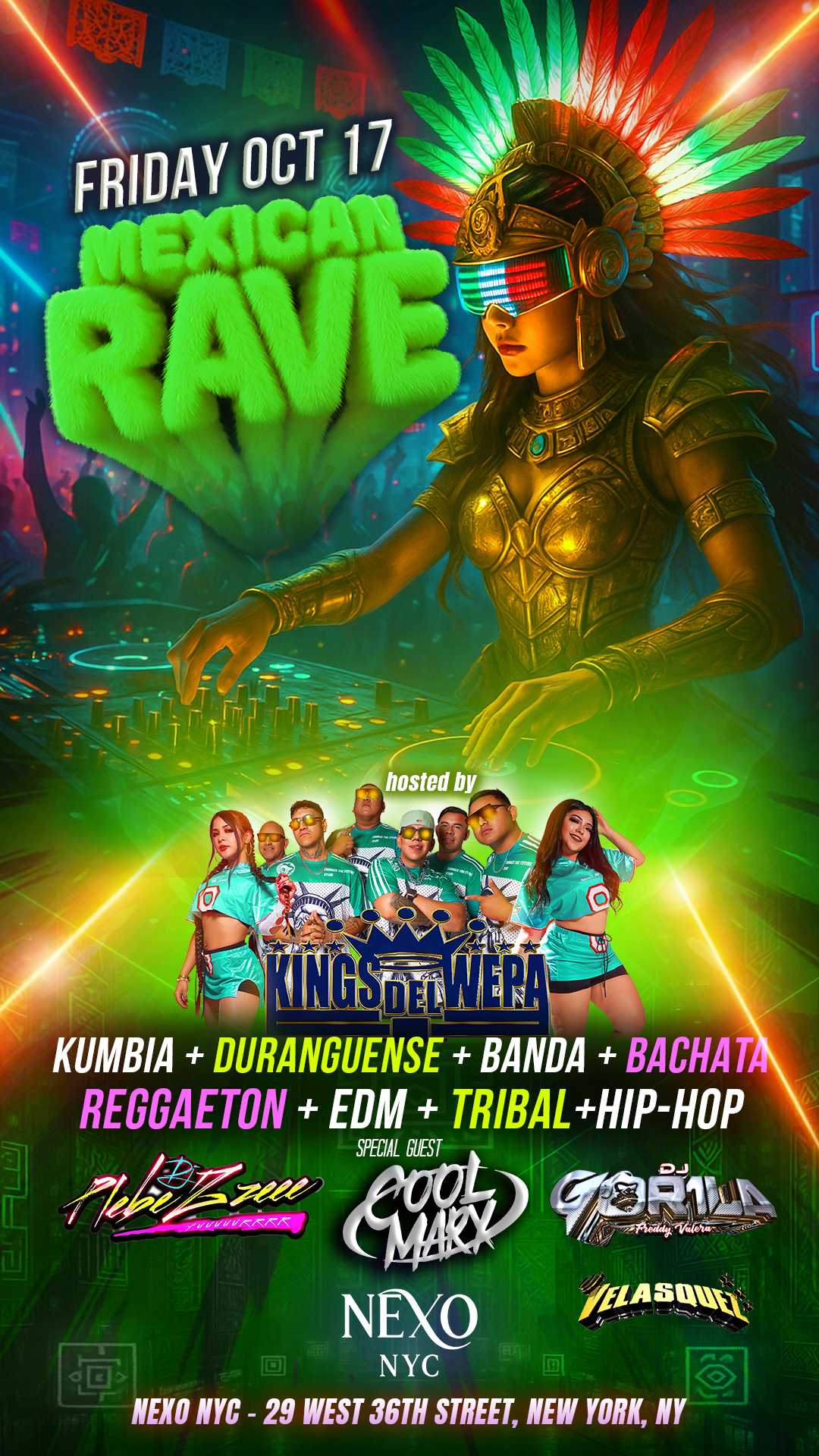 Buy tickets for mexican rave hosted by kings del wepa mexican rave hosted by kings del wepa