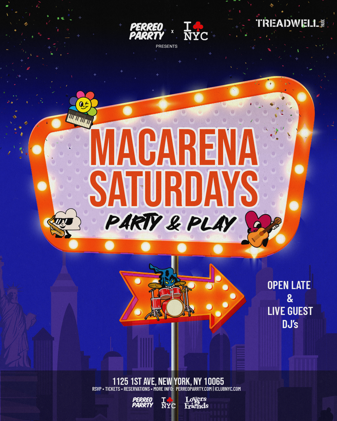 Buy tickets for MACARENA SATURDAY @ TREADWELL PARK UES- PARTY & PLAY MACARENA SATURDAY @ TREADWELL PARK UES- PARTY & PLAY