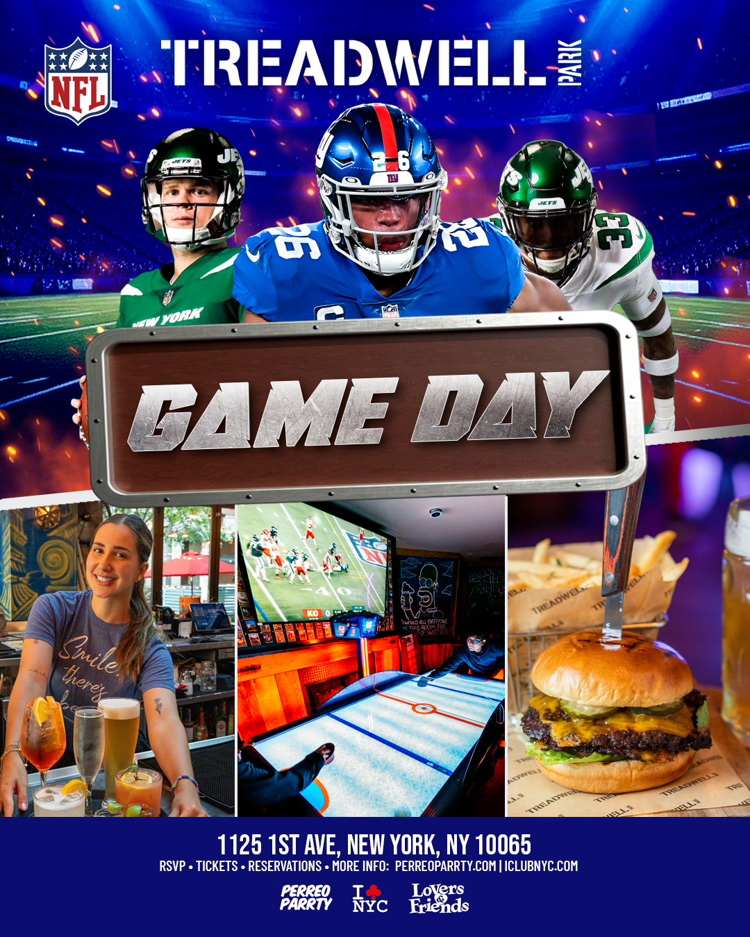 Buy tickets for MONDAY NIGHT GAME DAY @ TREADWELL PARK UES - Bites & Games MONDAY NIGHT GAME DAY @ TREADWELL PARK UES - Bites & Games