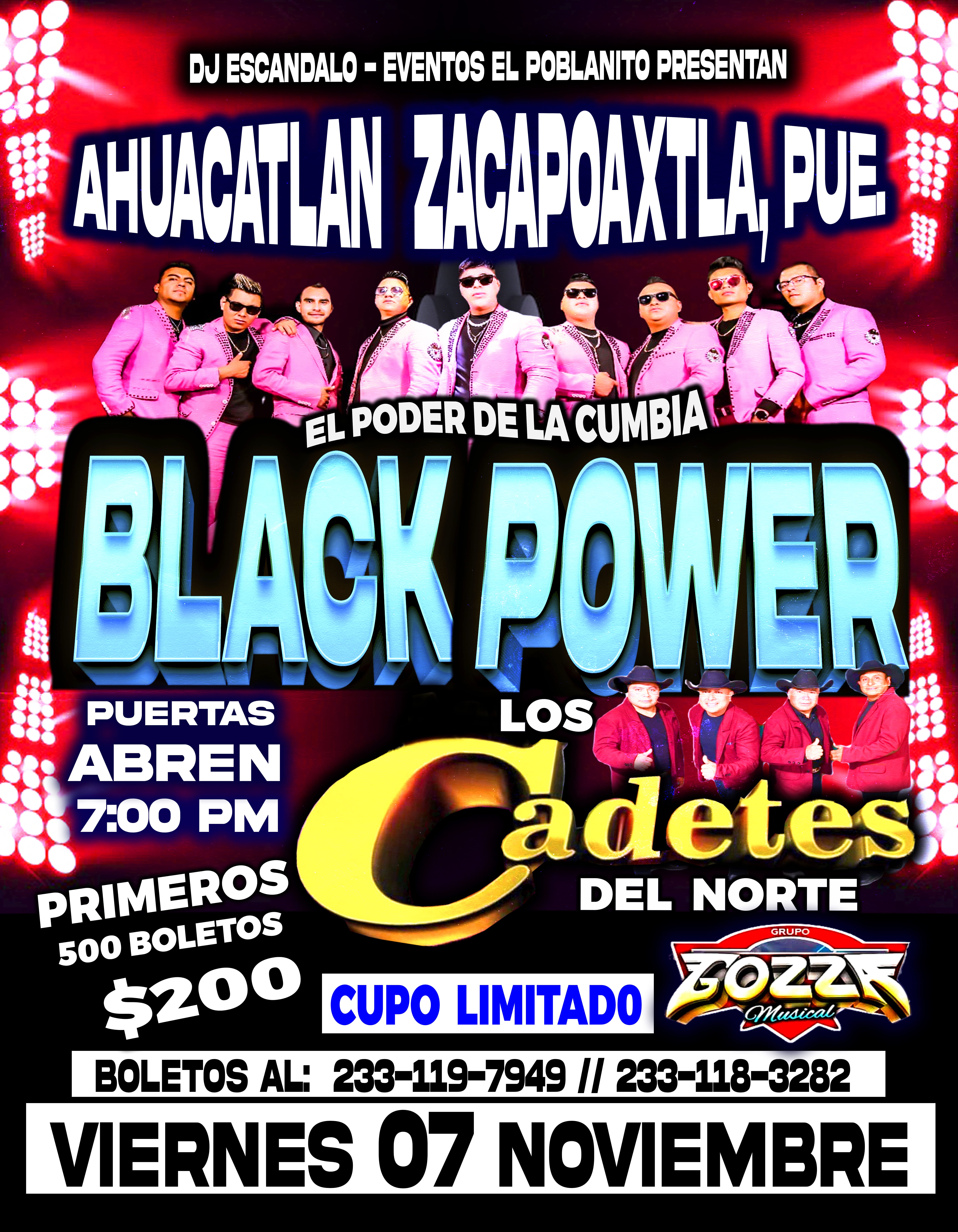Buy tickets for BLACK POWER, CADETES, GOZZA MUSICAL BLACK POWER, CADETES, GOZZA MUSICAL