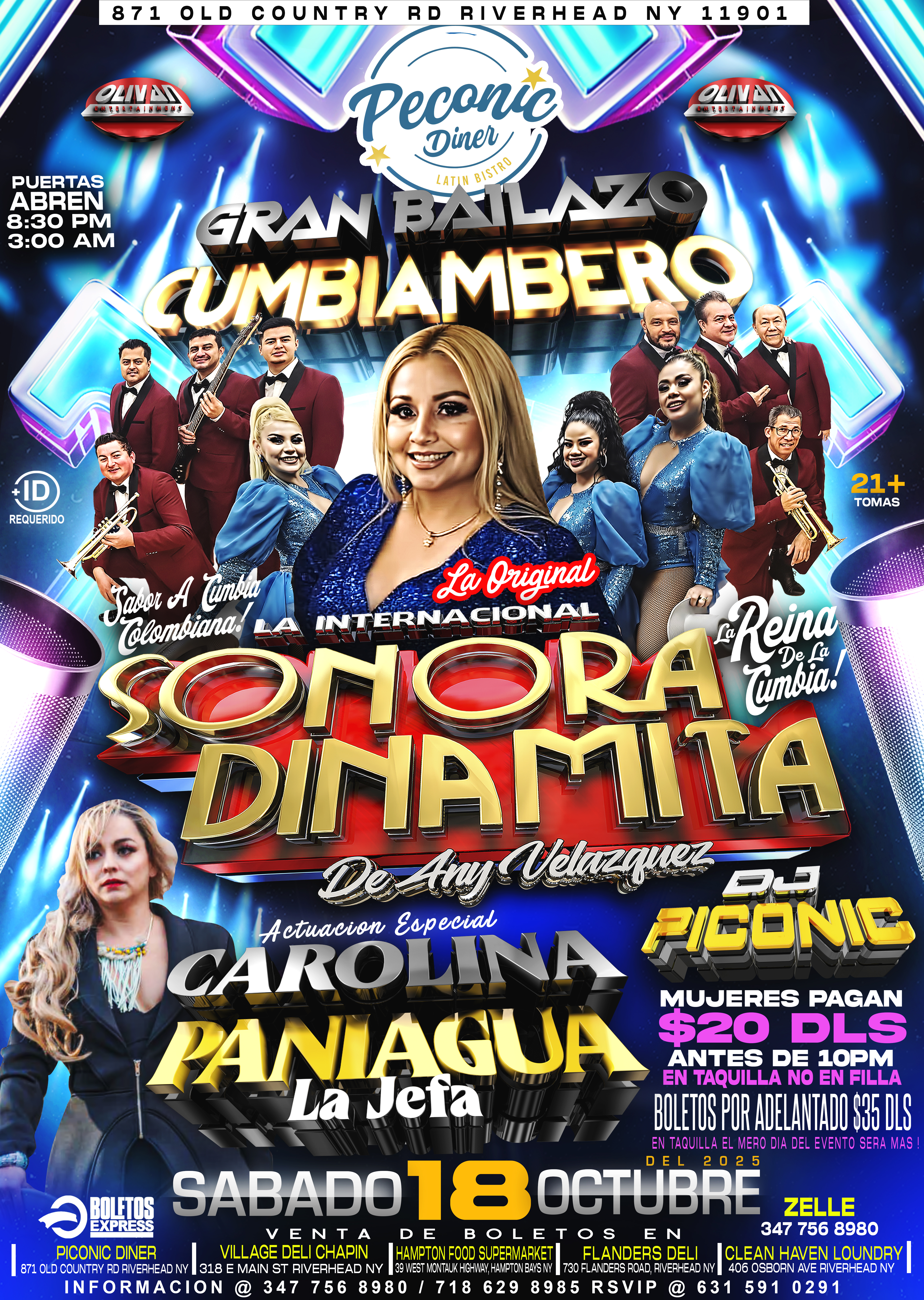 La International Sonora Dinamita Con Any Velsquez, Carolina Paniagua