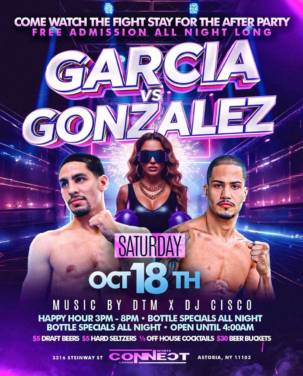 Garcia vs Gonzalez Watch Party & After Party at Connect Astoria