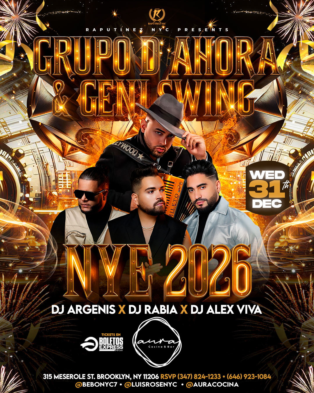 Buy tickets for El grupo d ahora y Geni swing New Year’s party El grupo d ahora y Geni swing New Year’s party