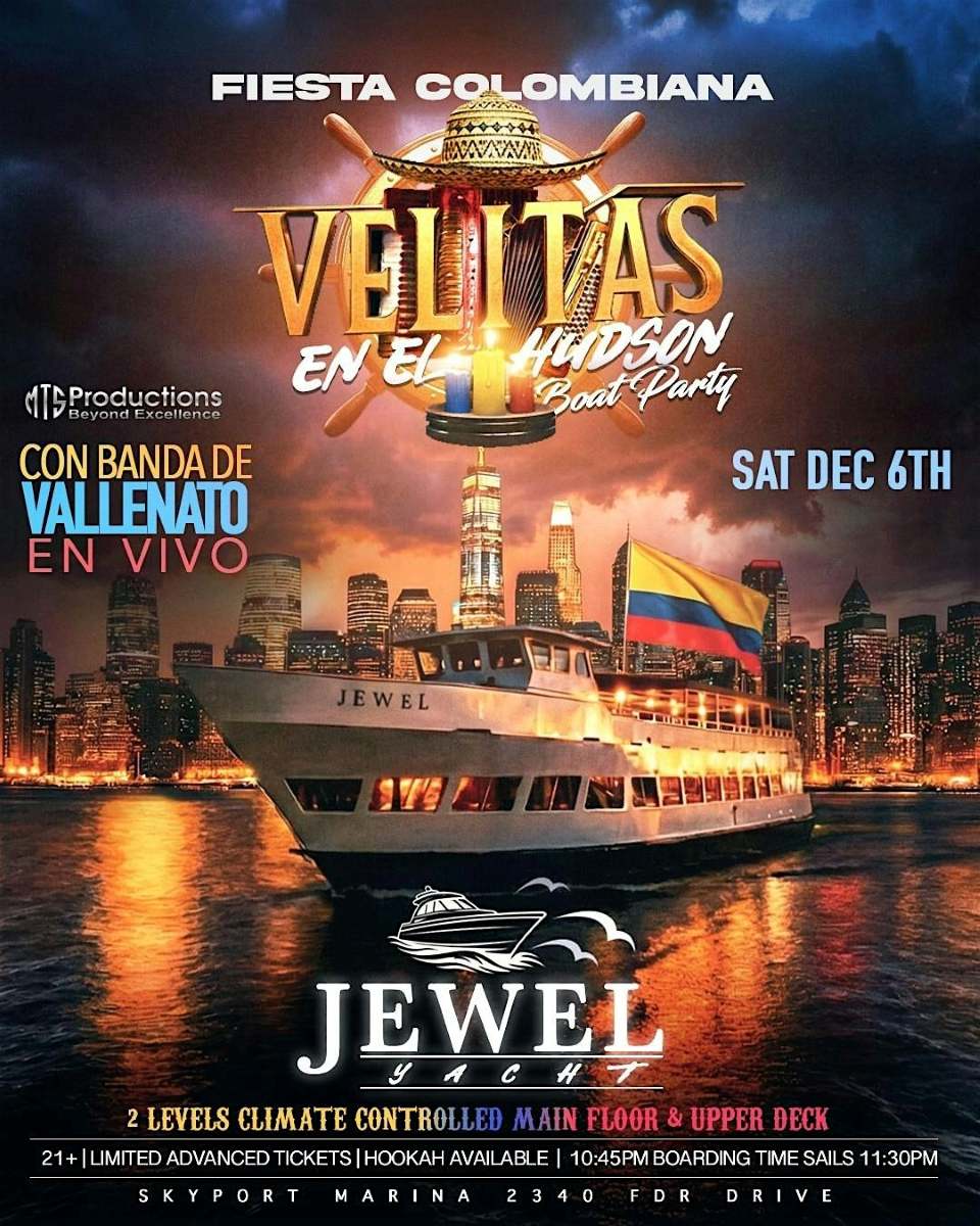Velitas En El Hudson Boat Party NYC – Colombian Party
