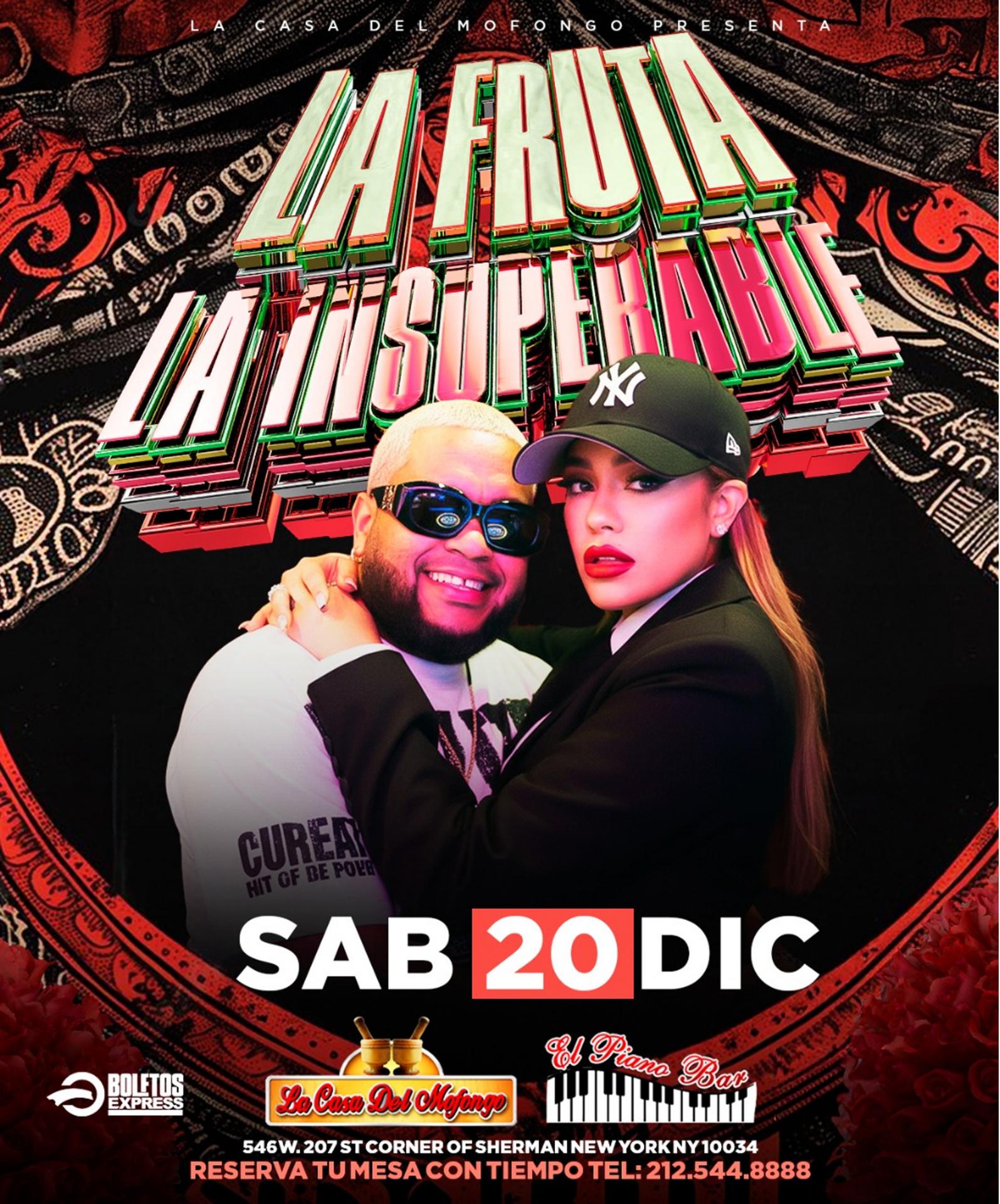 Buy tickets for LA FRUTA & LA INSUPERABLE LA PAREJA DEL MOMENTO LA FRUTA & LA INSUPERABLE LA PAREJA DEL MOMENTO