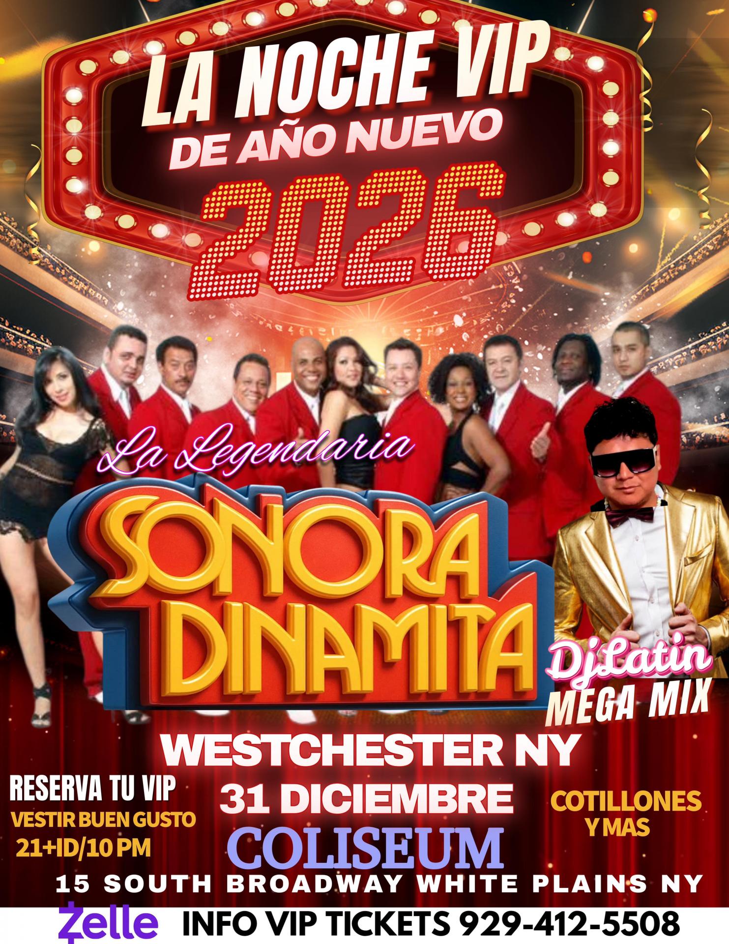 La Noche Vip De Año Nuevo Con La Sonora Dinamita White Plains