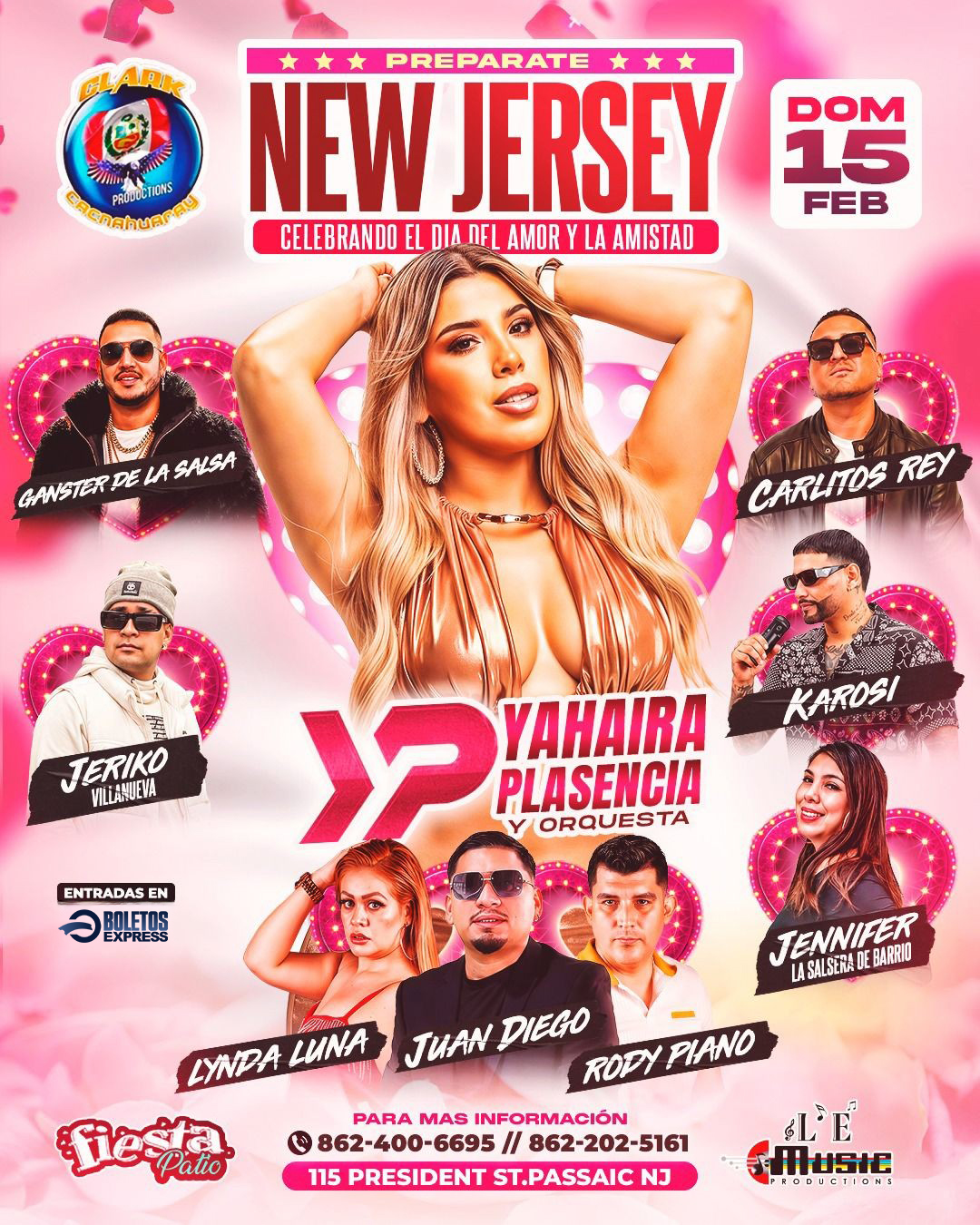 Buy tickets for YAHAIRA PLASENCIA Y ORQUESTA CELEBRANDO EL DIA DEL AMOR LA AMISTAD YAHAIRA PLASENCIA Y ORQUESTA CELEBRANDO EL DIA DEL AMOR LA AMISTAD