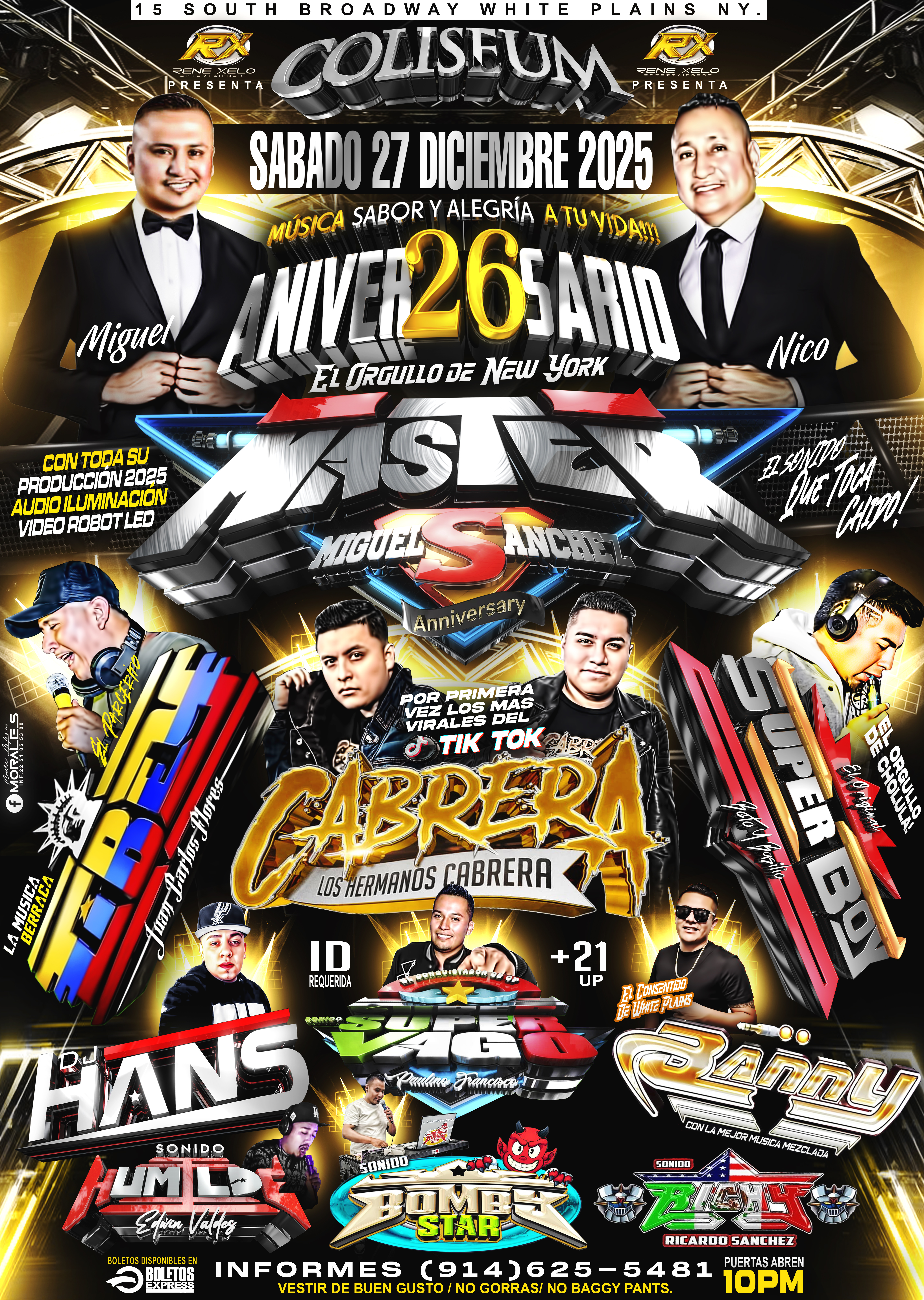 Buy tickets for SONIDO MASTER | SONIDO CIBEY | SUPER BOY | CABRERA | SUPER VAGO SONIDO MASTER | SONIDO CIBEY | SUPER BOY | CABRERA | SUPER VAGO