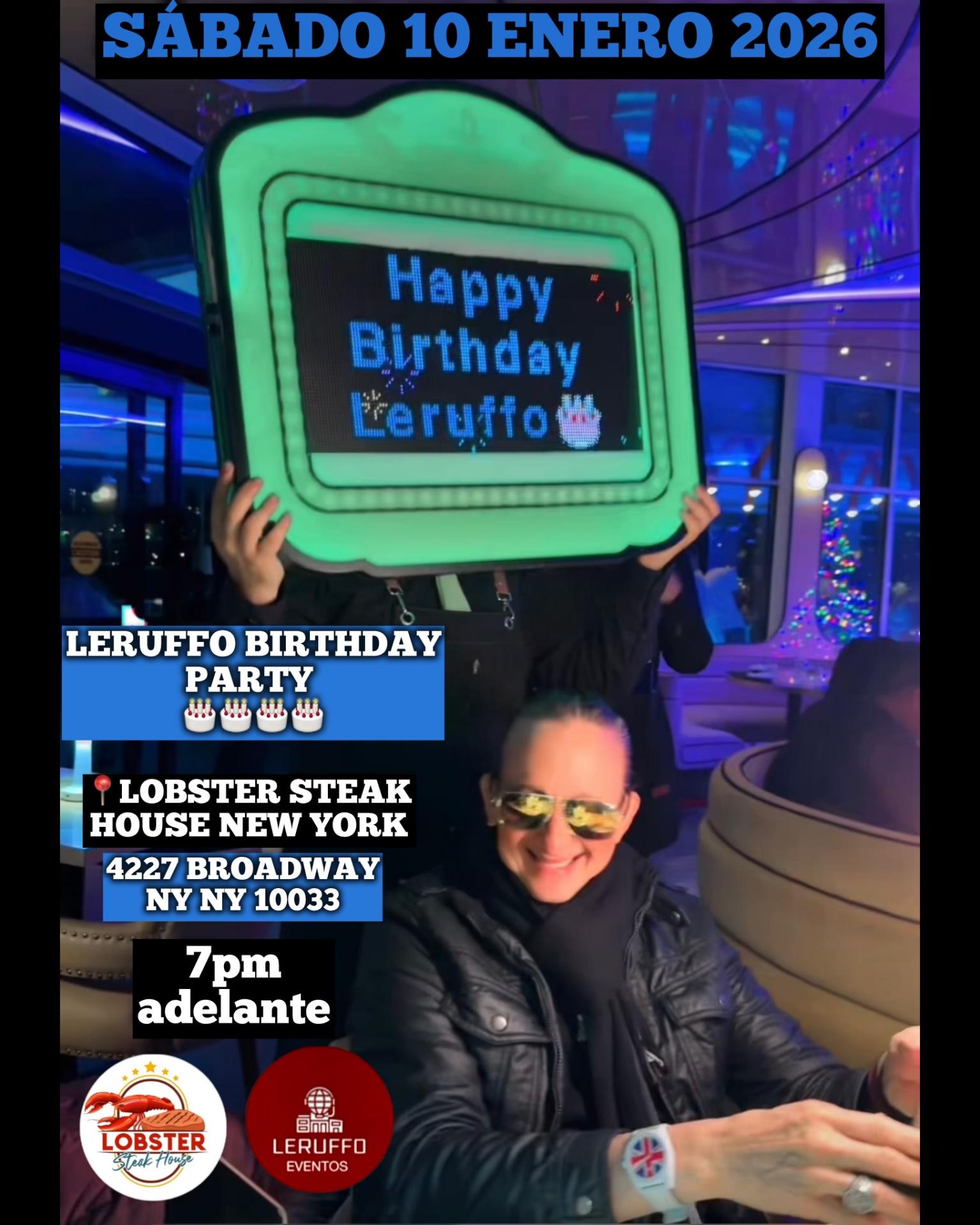 Buy tickets for LERUFFO EVENTOS BIRTHDAY PARTY 2026 LERUFFO EVENTOS BIRTHDAY PARTY 2026