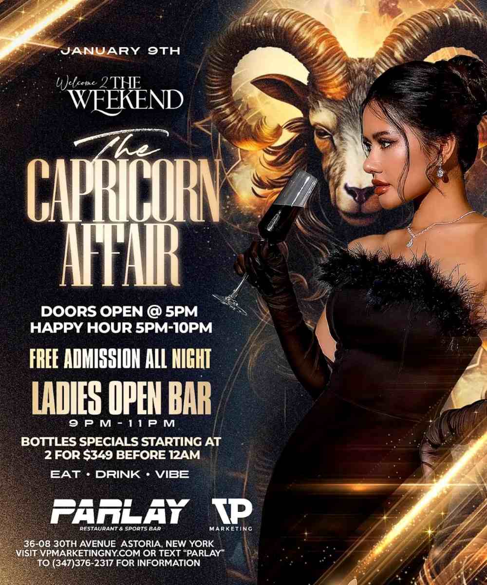 The Capricorn Affair at Parlay Astoria | Astoria Friday Night Party