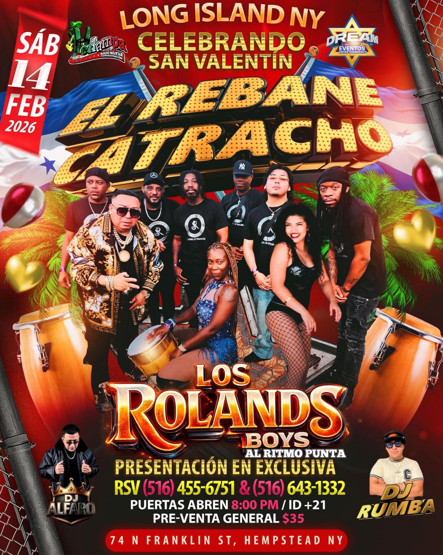 Buy tickets for EL REBANE CATRACHO | LOS ROLANDS BOYS | DJ RUMBA & DJ ALFARO EL REBANE CATRACHO | LOS ROLANDS BOYS | DJ RUMBA & DJ ALFARO