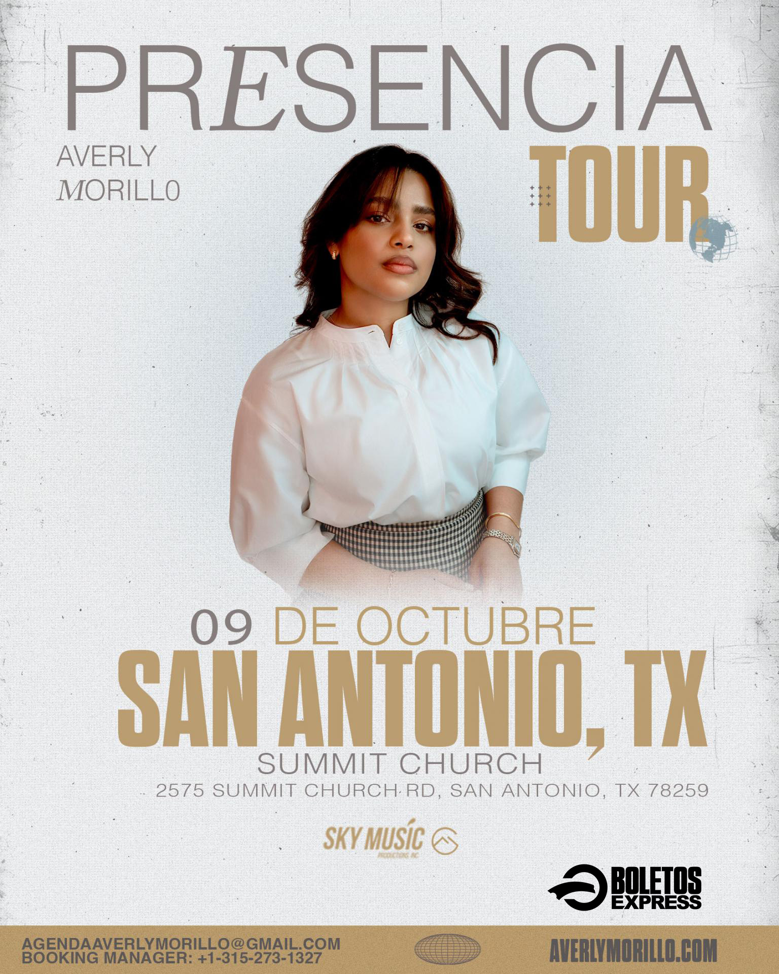Buy tickets for AVERLY MORILLO AVERLY MORILLO