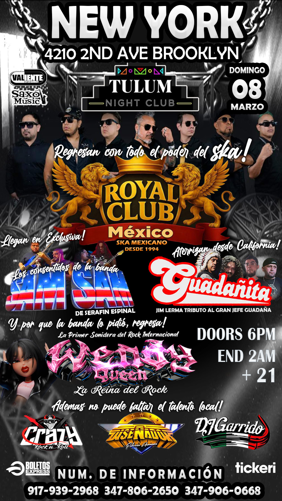Buy tickets for ROYAL CLUB l SAM SAM | SONIDO WENDY QUEEN | EL GUADAÑITA ROYAL CLUB l SAM SAM | SONIDO WENDY QUEEN | EL GUADAÑITA