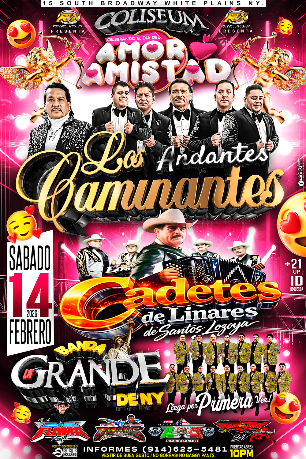 Buy tickets for LOS ANDANTES CAMINANTES | CADETES DE LINARES | BANDA GRANDE DE NY 2026 LOS ANDANTES CAMINANTES | CADETES DE LINARES | BANDA GRANDE DE NY 2026