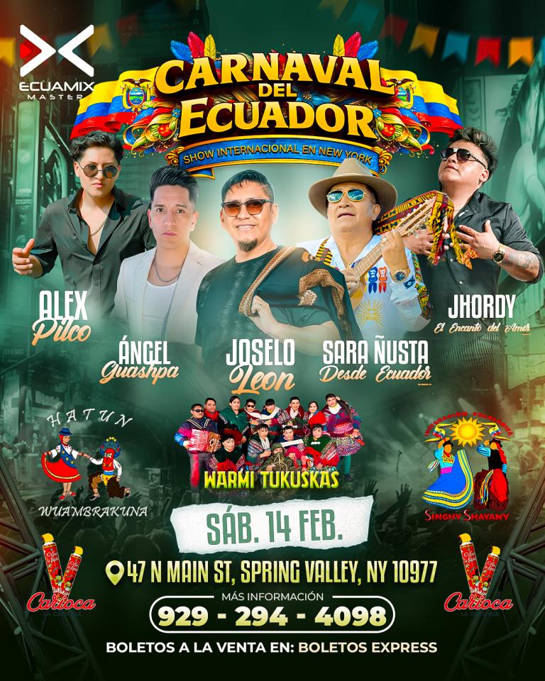 Buy tickets for CARNAVAL DEL ECUADOR (SPRING VALLEY) CARNAVAL DEL ECUADOR (SPRING VALLEY)