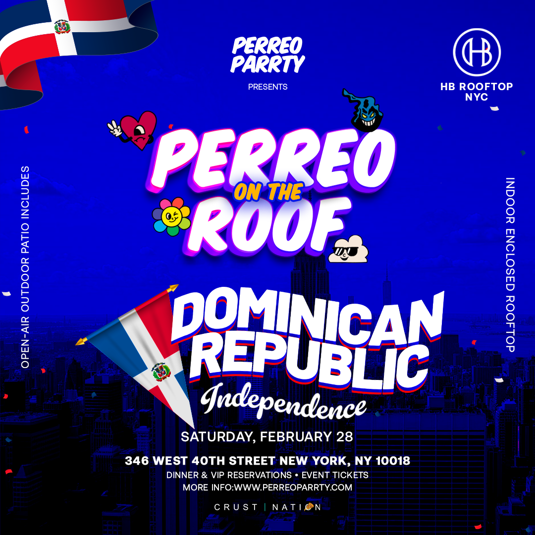 Buy tickets for Dominican Independence Rooftop Party - Dembow Bachata Merengue Dominican Independence Rooftop Party - Dembow Bachata Merengue