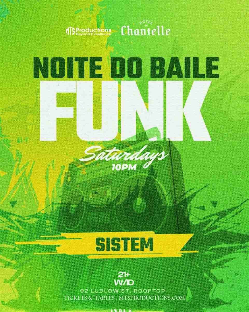Buy tickets for Noite do Funk NYC on Saturday, February 14 in the Lower East Side Noite do Funk NYC on Saturday, February 14 in the Lower East Side