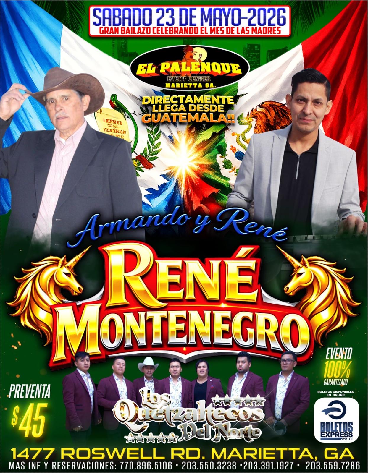 Buy tickets for RENÉ MONTENEGRO | LOS QUETZALTECOS DEL NORTE RENÉ MONTENEGRO | LOS QUETZALTECOS DEL NORTE