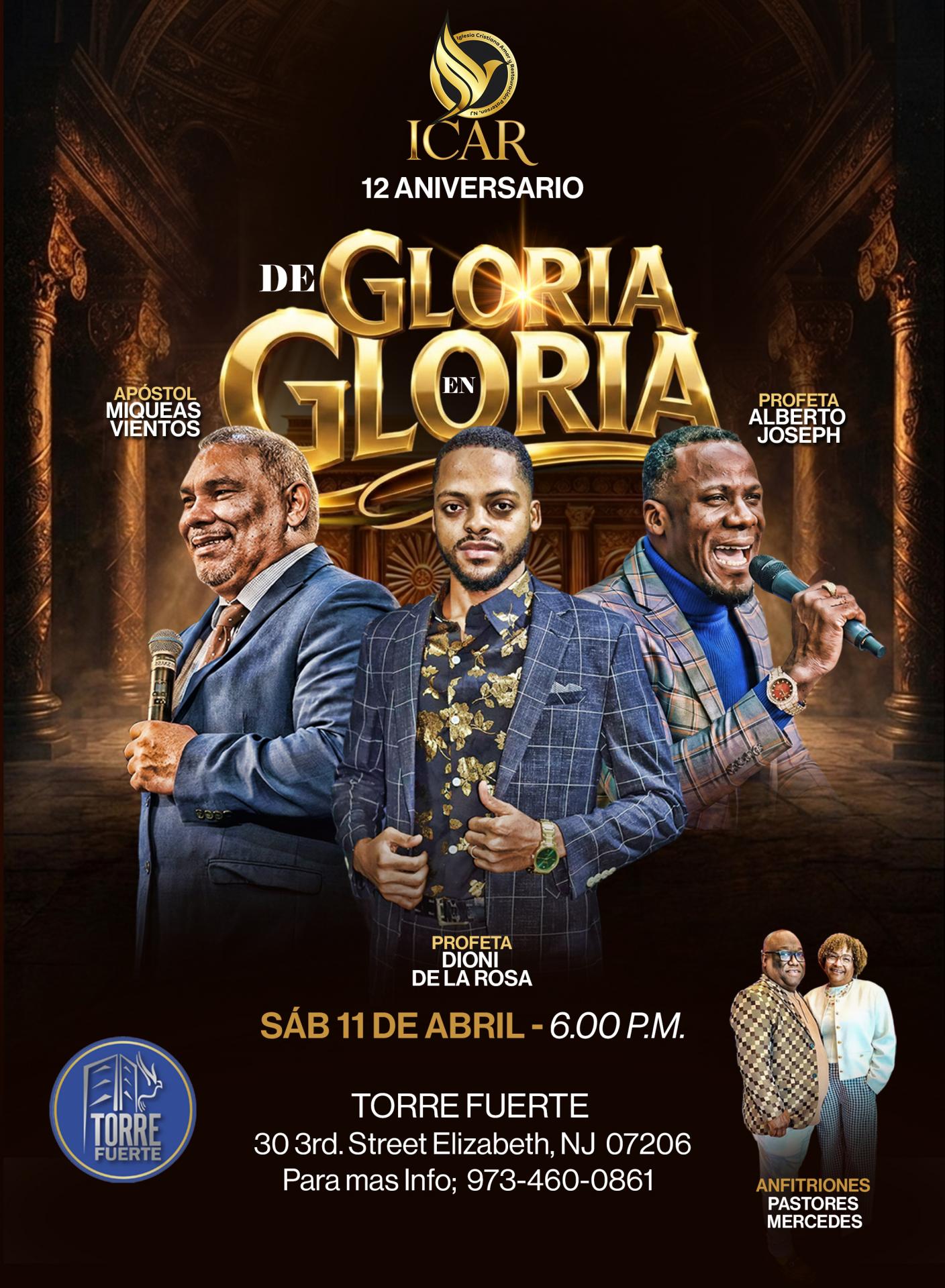 DE GLORIA EN GLORIA