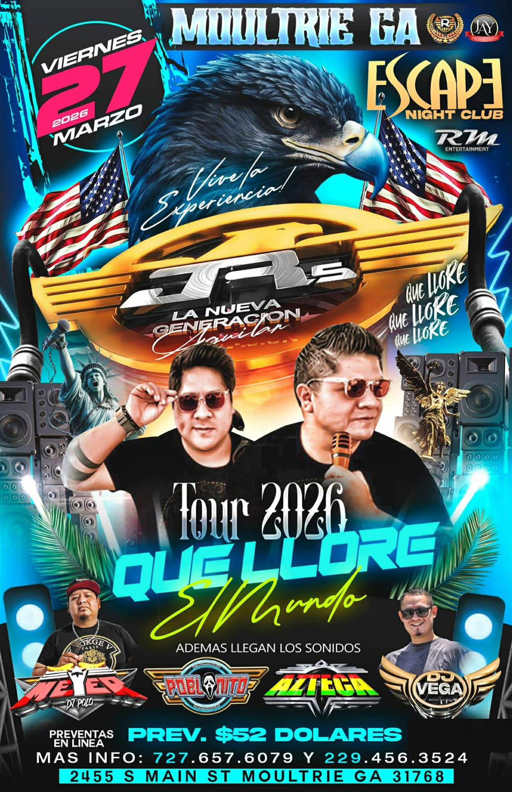 Buy tickets for JR'S LA NUEVA GENERACION AGUILAR JR'S LA NUEVA GENERACION AGUILAR