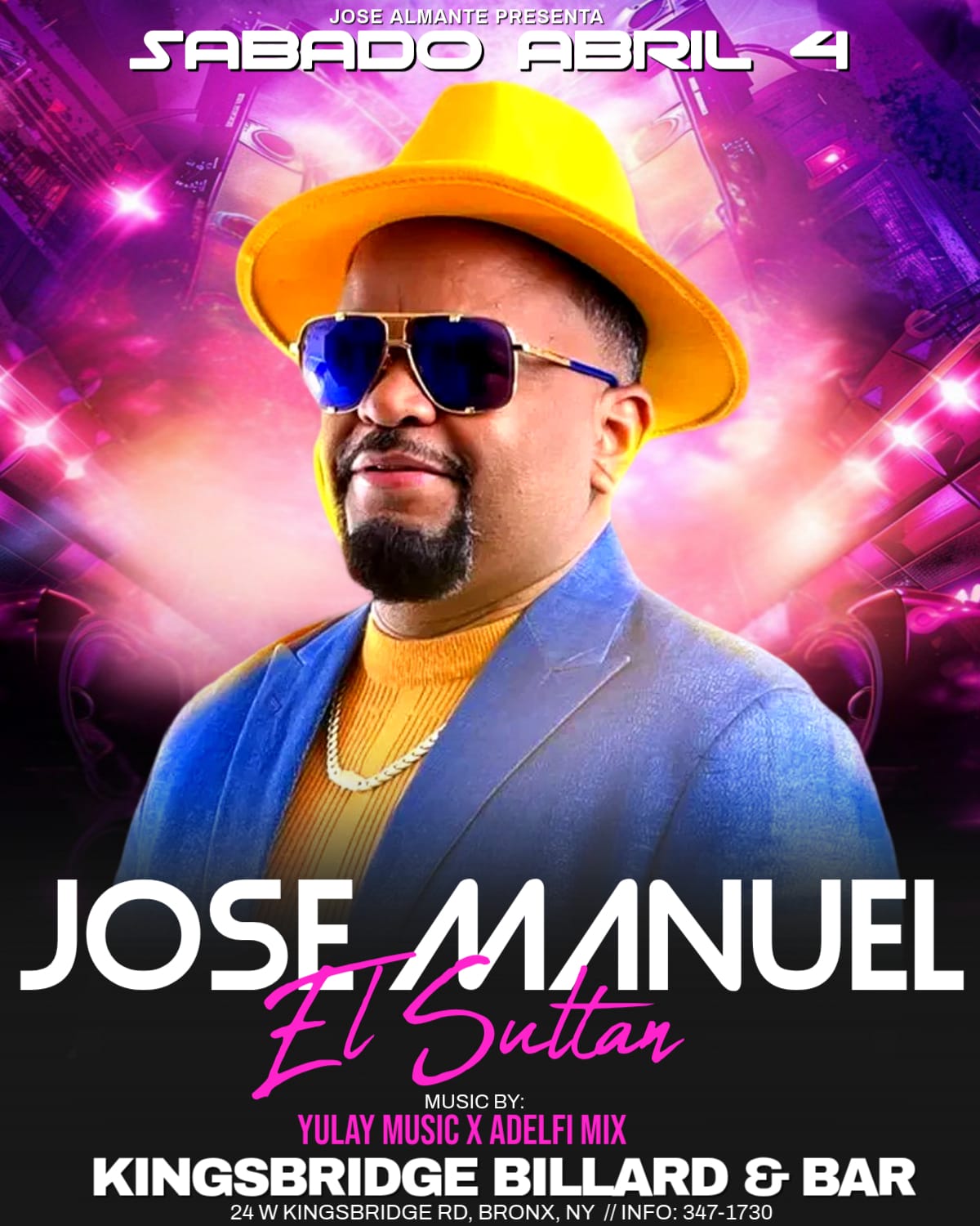 Buy tickets for JOSE MANUEL EL SULTAN JOSE MANUEL EL SULTAN