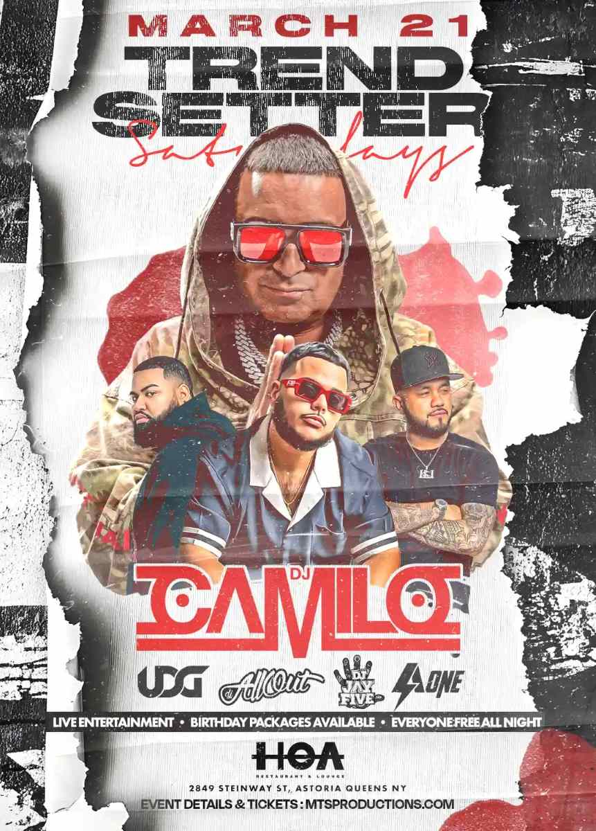 TrendSetter Saturdays at HOA Astoria | Free Entry Party in Astoria Queens