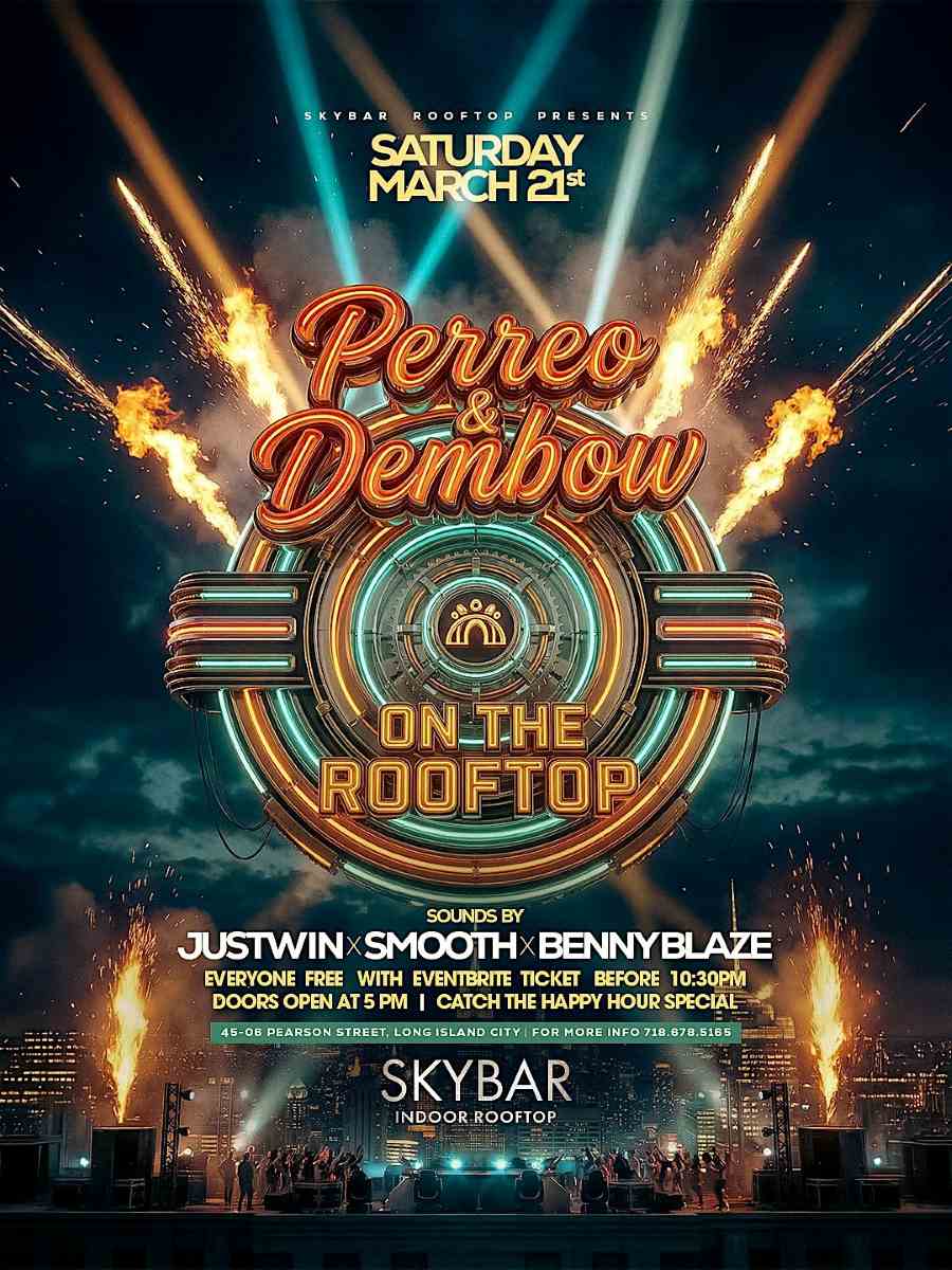 Perreo & Dembow on the Rooftop at Skybar Rooftop | March 21