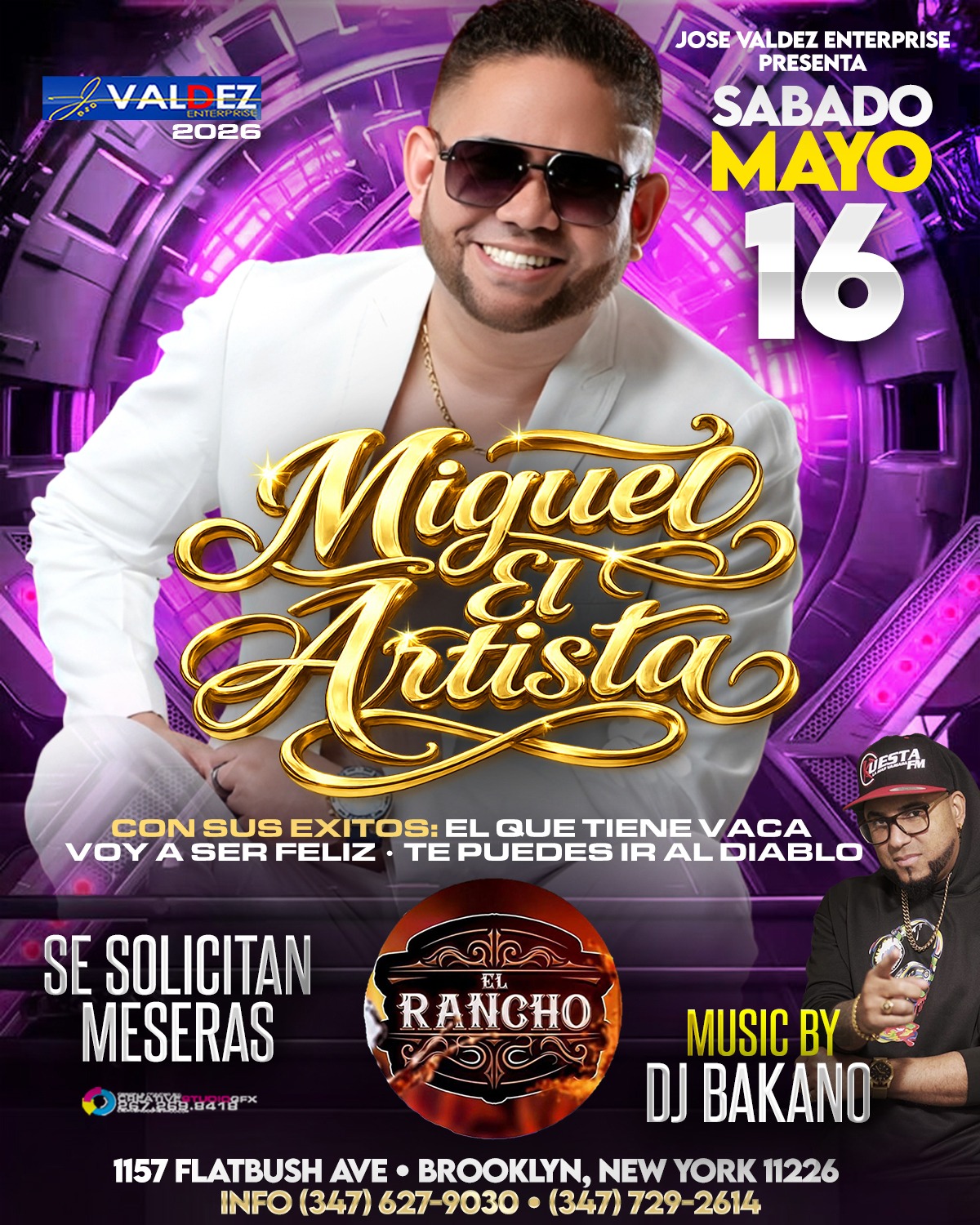 Buy tickets for MIGUEL EL ARTISTA MIGUEL EL ARTISTA