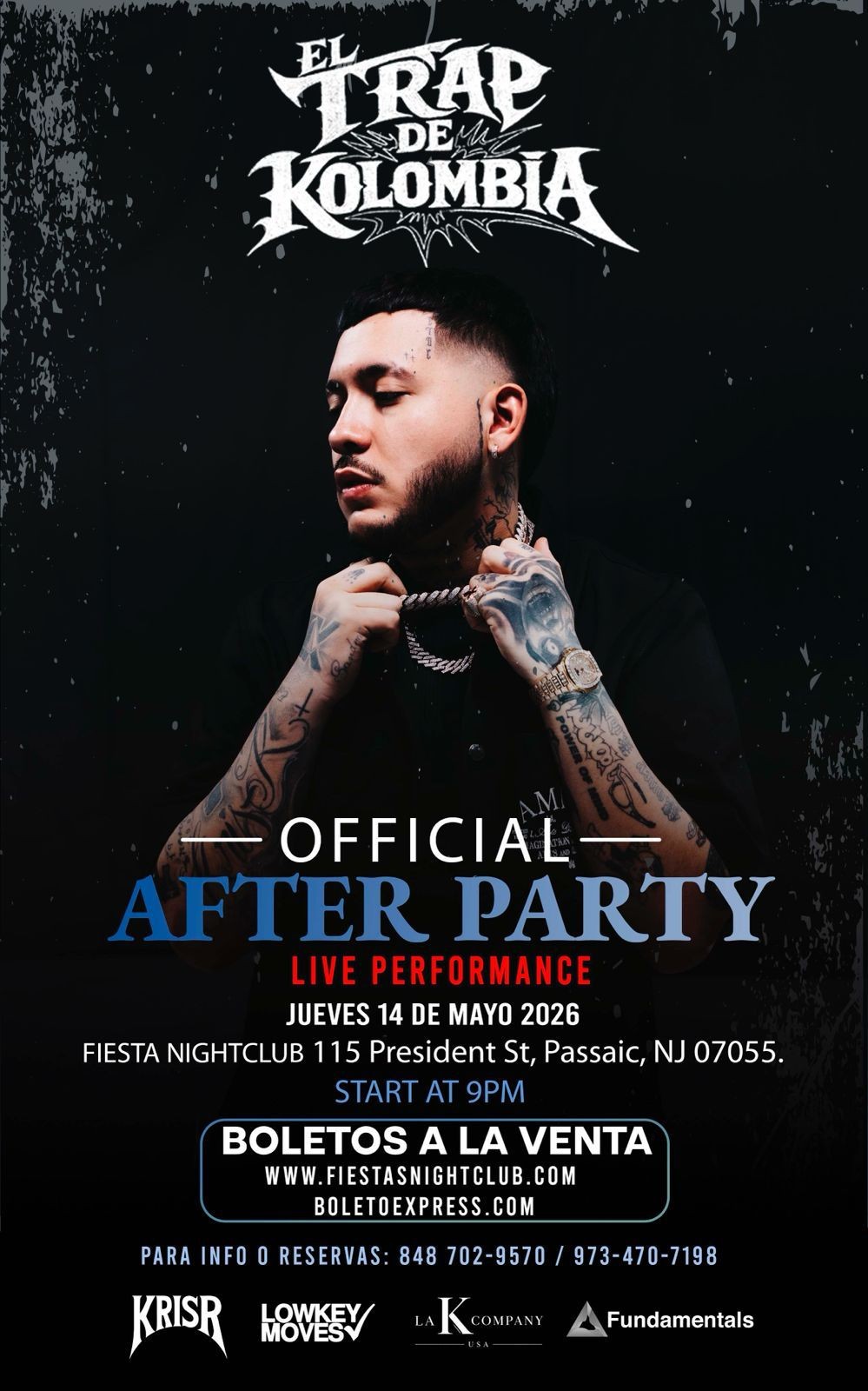 Buy tickets for KRIS R - EL TRAP DE KOLOMBIA KRIS R - EL TRAP DE KOLOMBIA